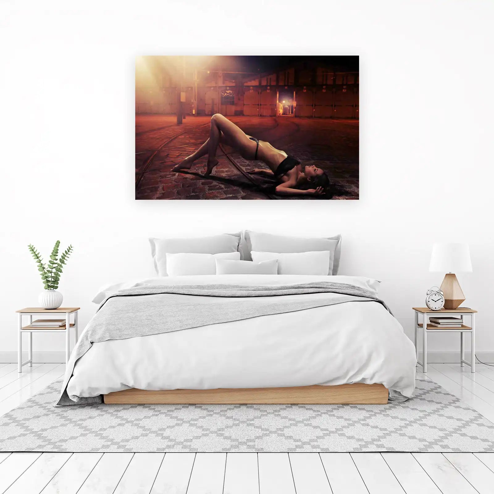 Sensual Figure Urban Nights Wall Art