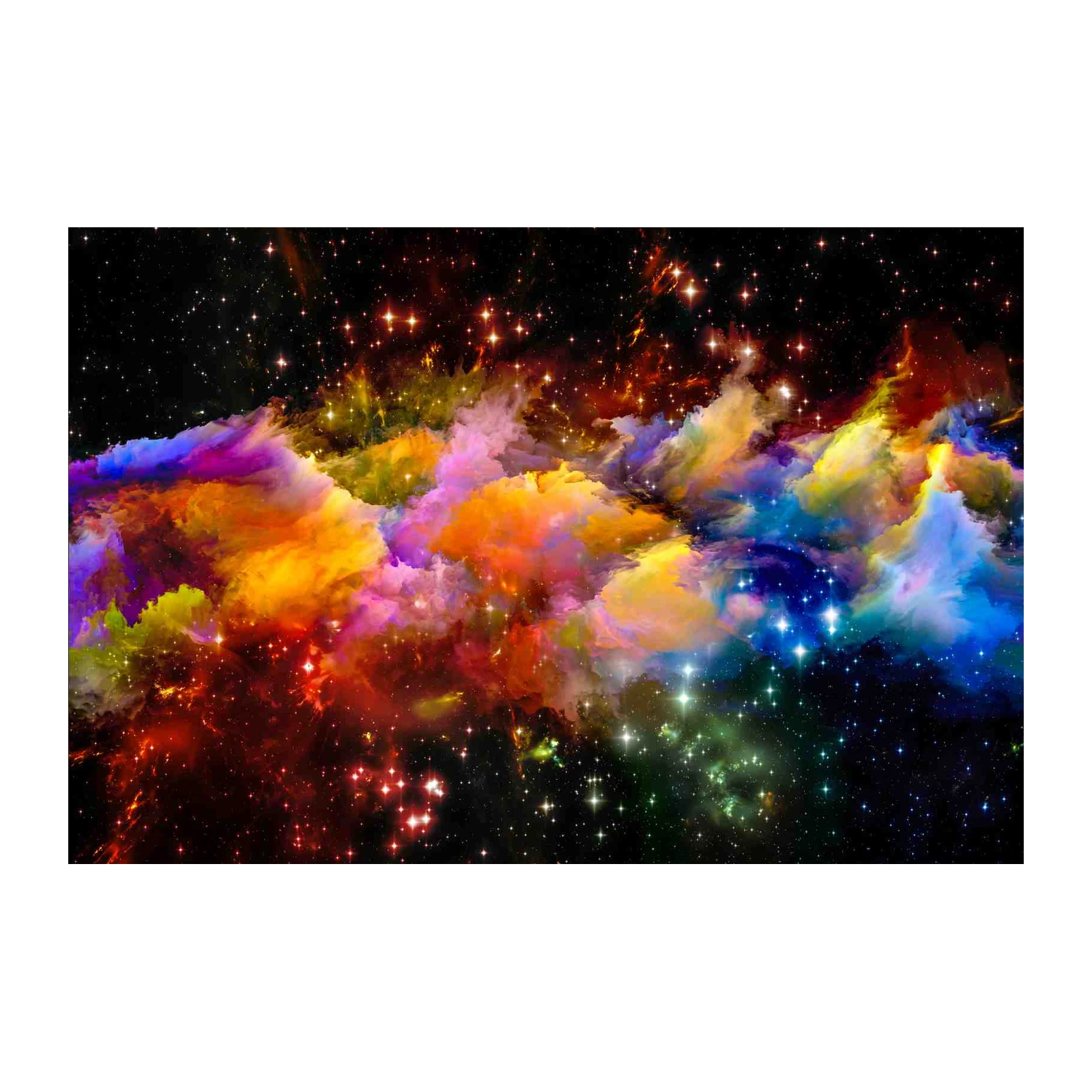 Vibrant Nebula & Stars Wall Art - Celestial Art