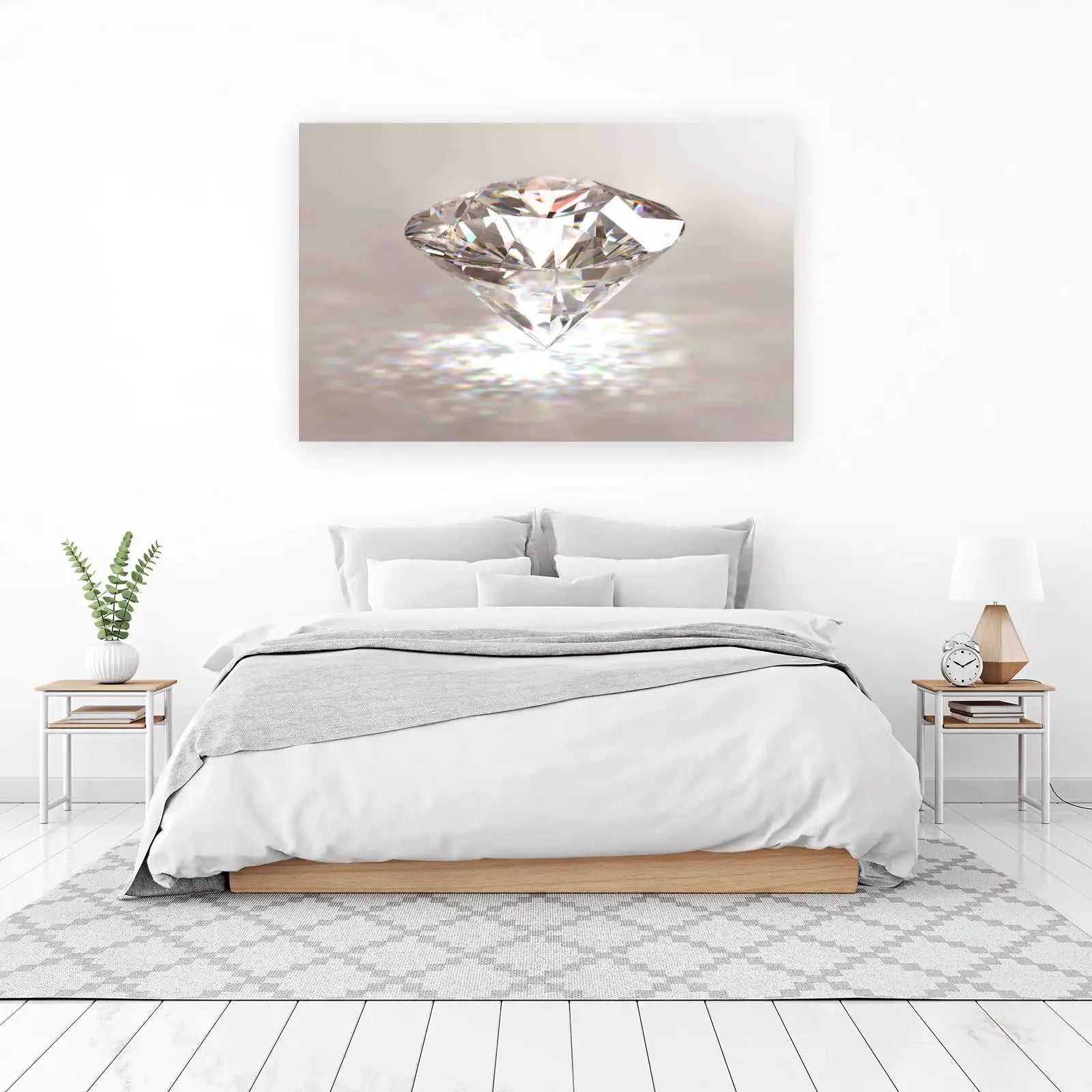 Radiant Diamond Sparkle Wall Art