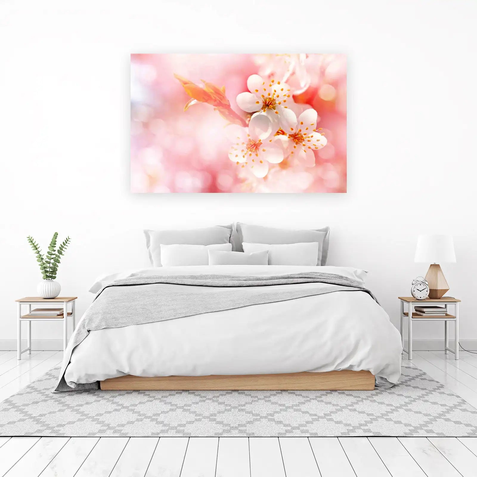 Soft Blossom Cherry Branch Wall Art