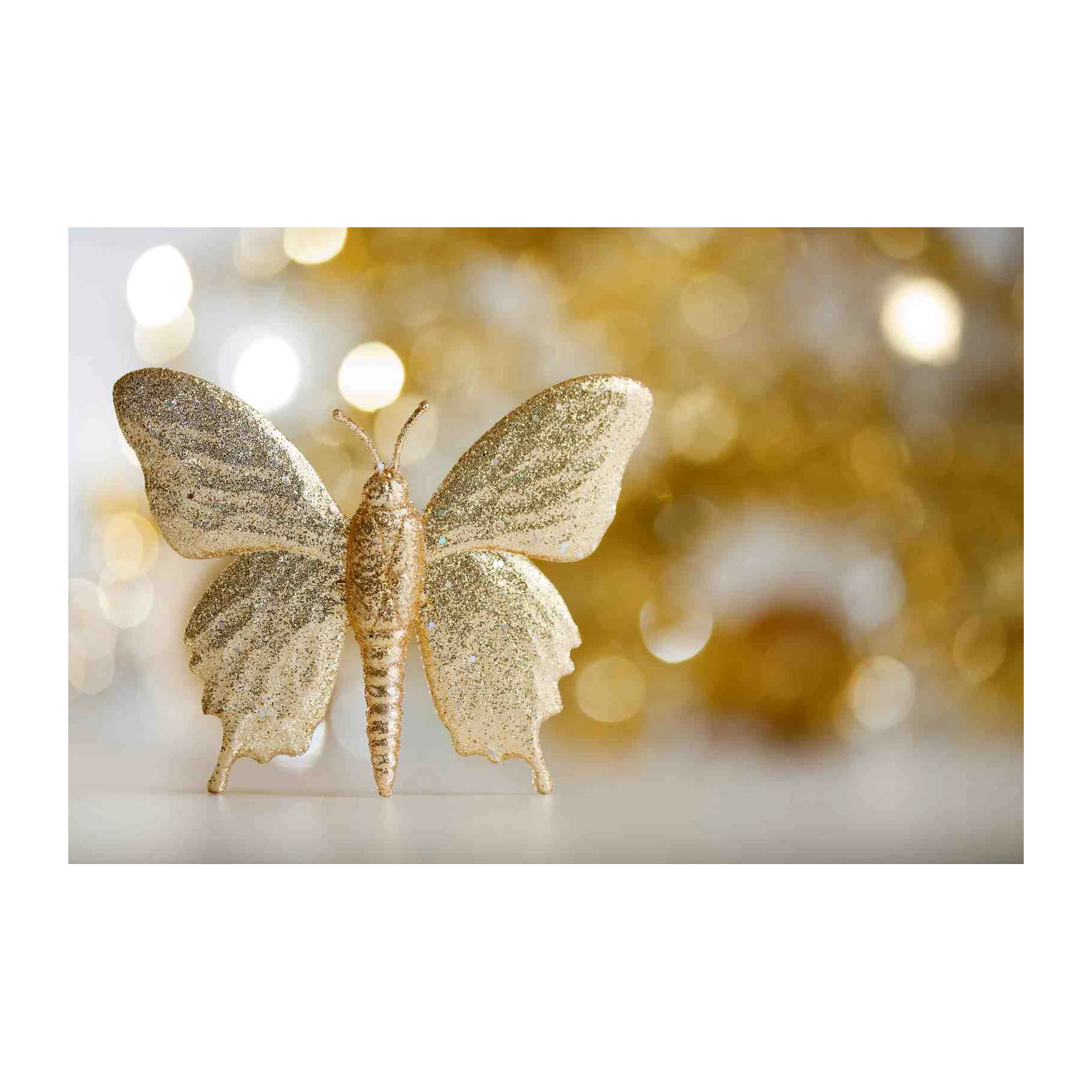 Sparkling Gold Butterfly Wall Art