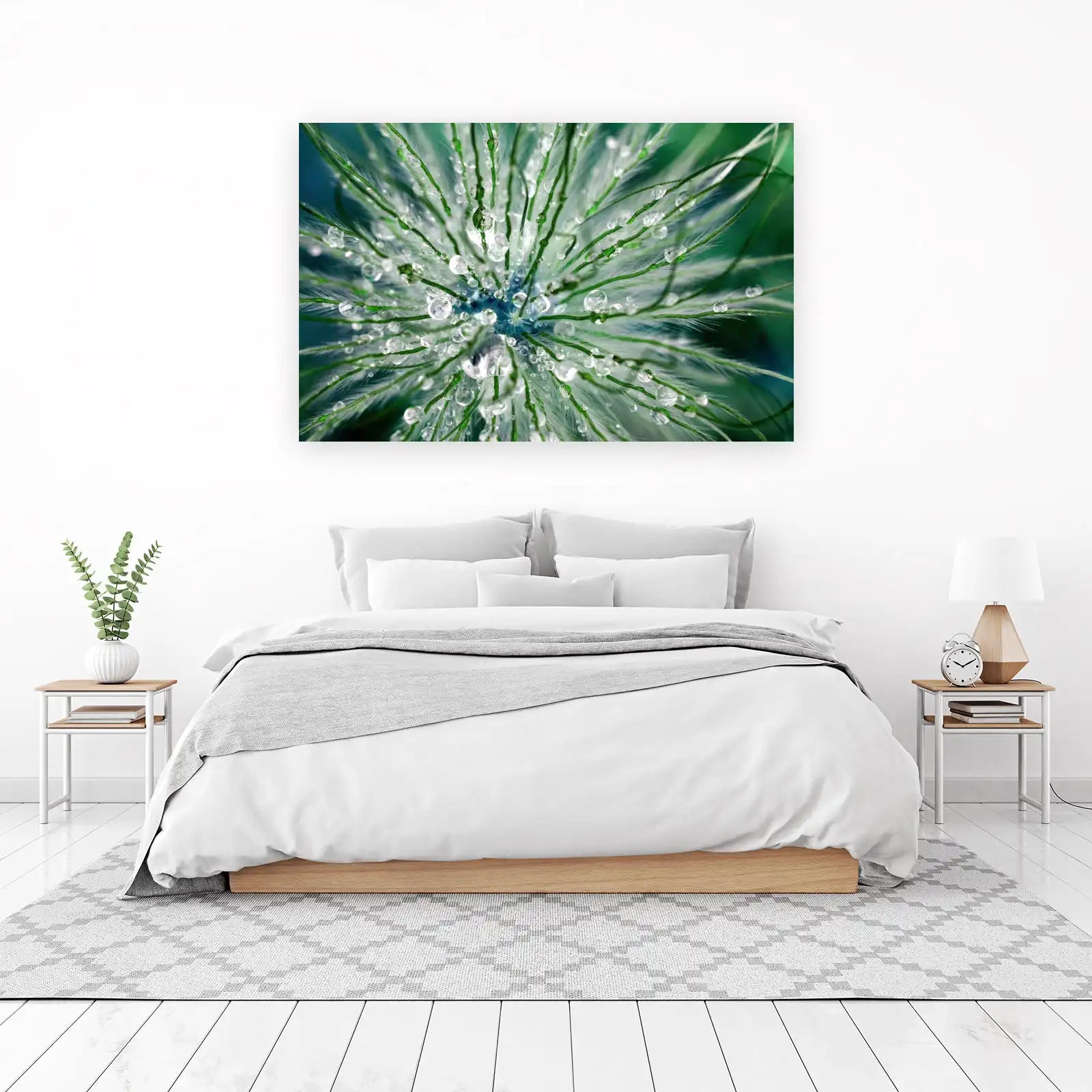 Dewdrop Serenity Macro Photography Wall Art