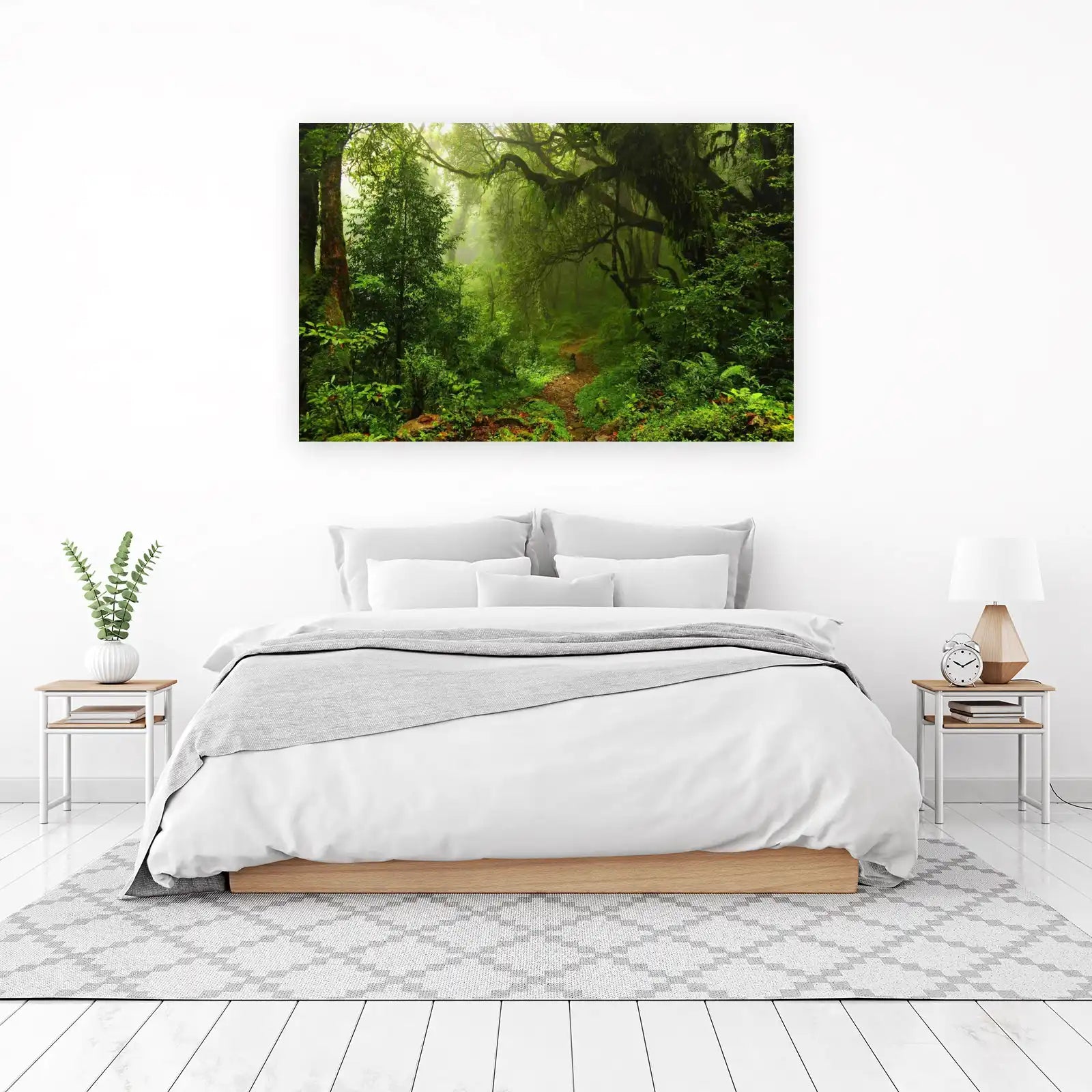 Misty Jungle Path Wall Art