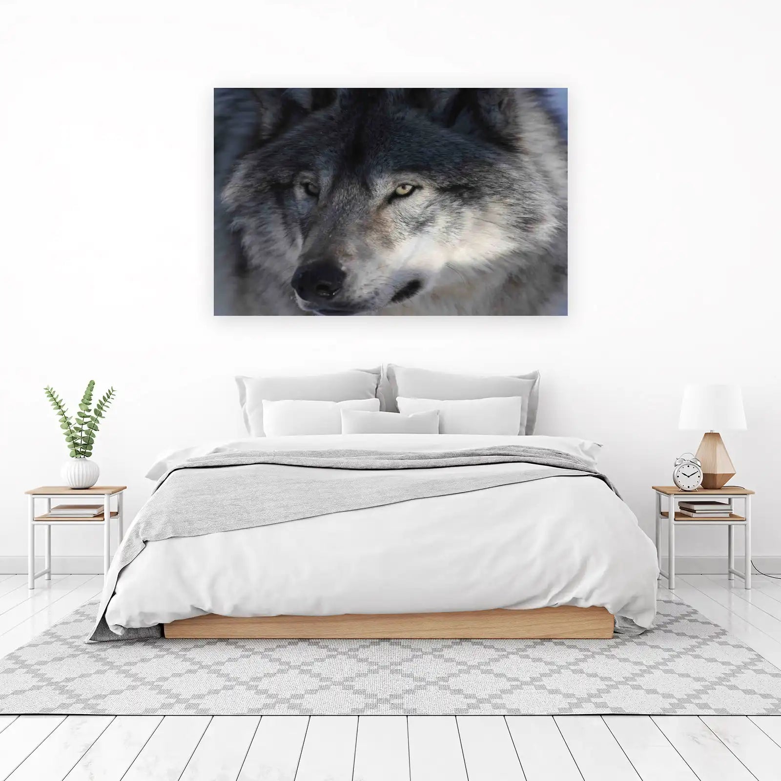 Majestic Wolf Close-Up Wall Art