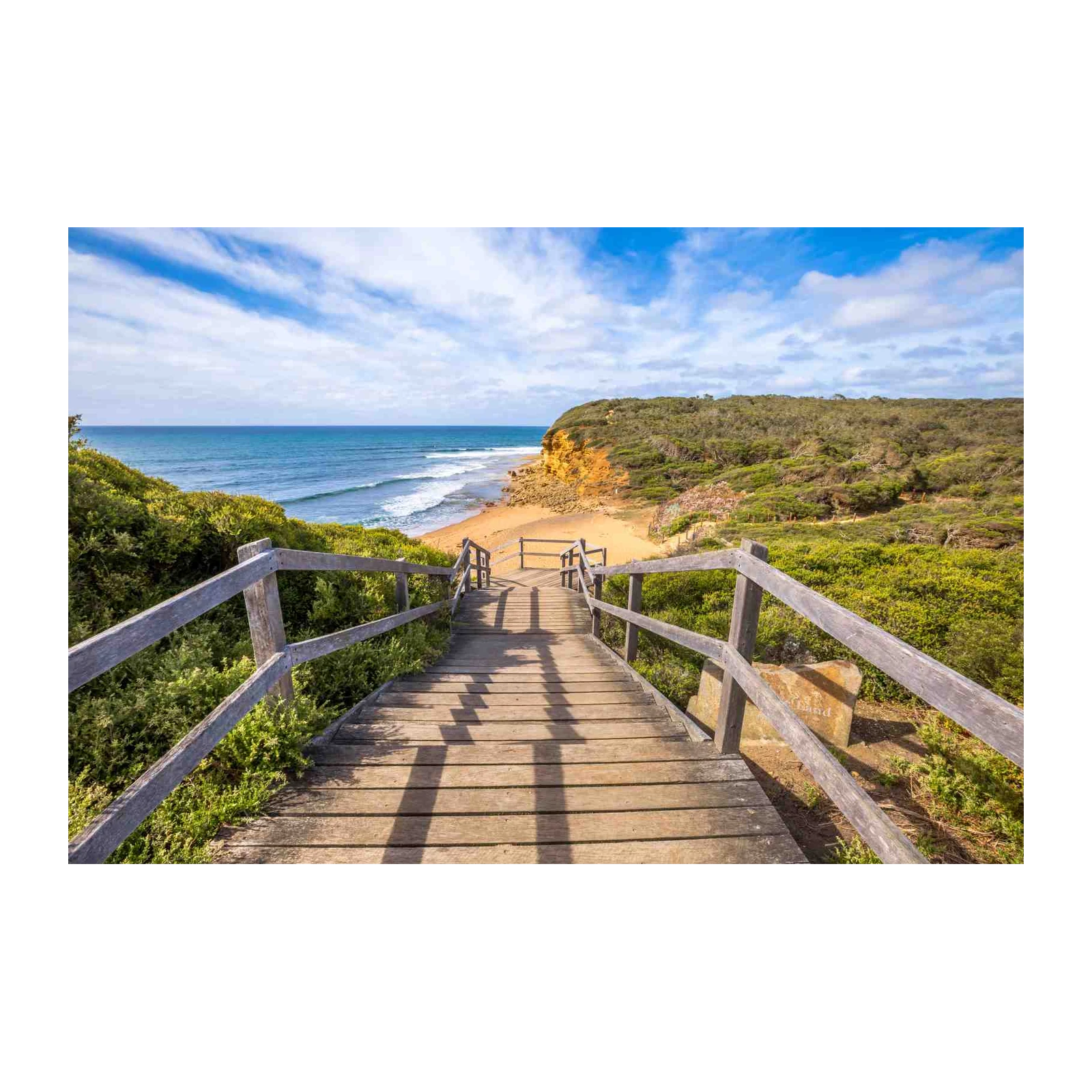 Coastal Stairway to Beach Wall Art