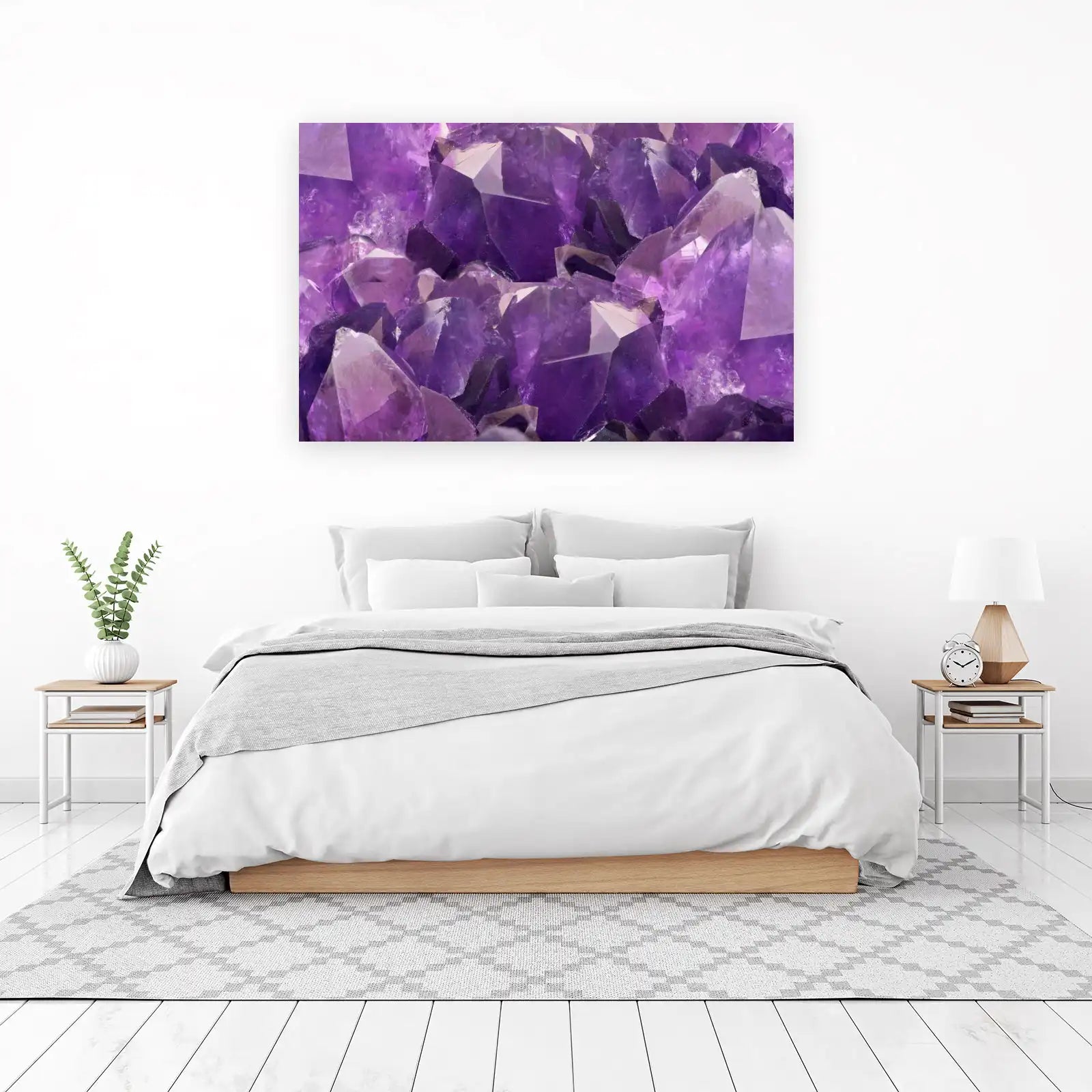 Vibrant Amethyst Geode Wall Art for Chic Spaces