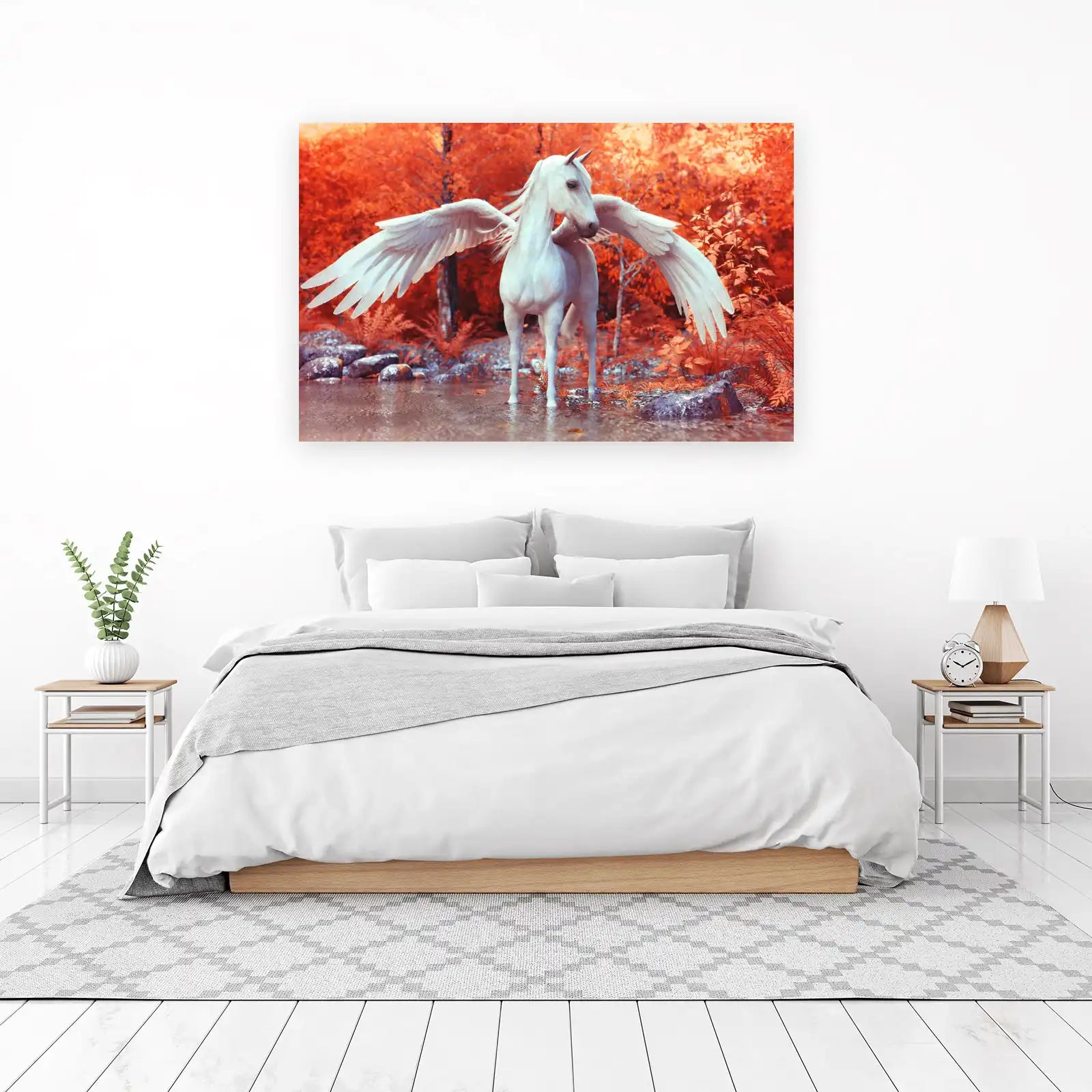 Enchanting Pegasus Forest Wall Art