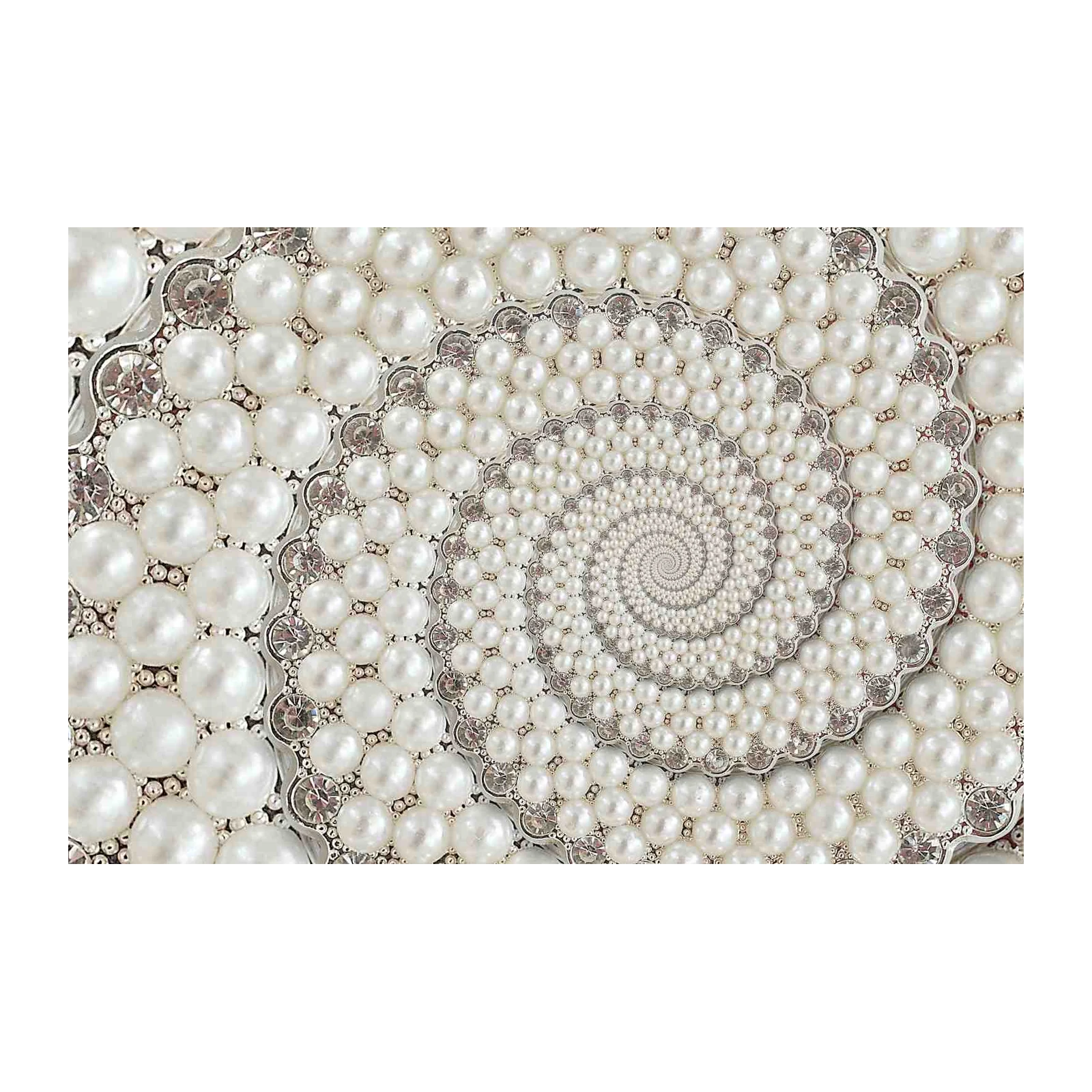 Elegant Pearl Mandala Luxury Wall Art
