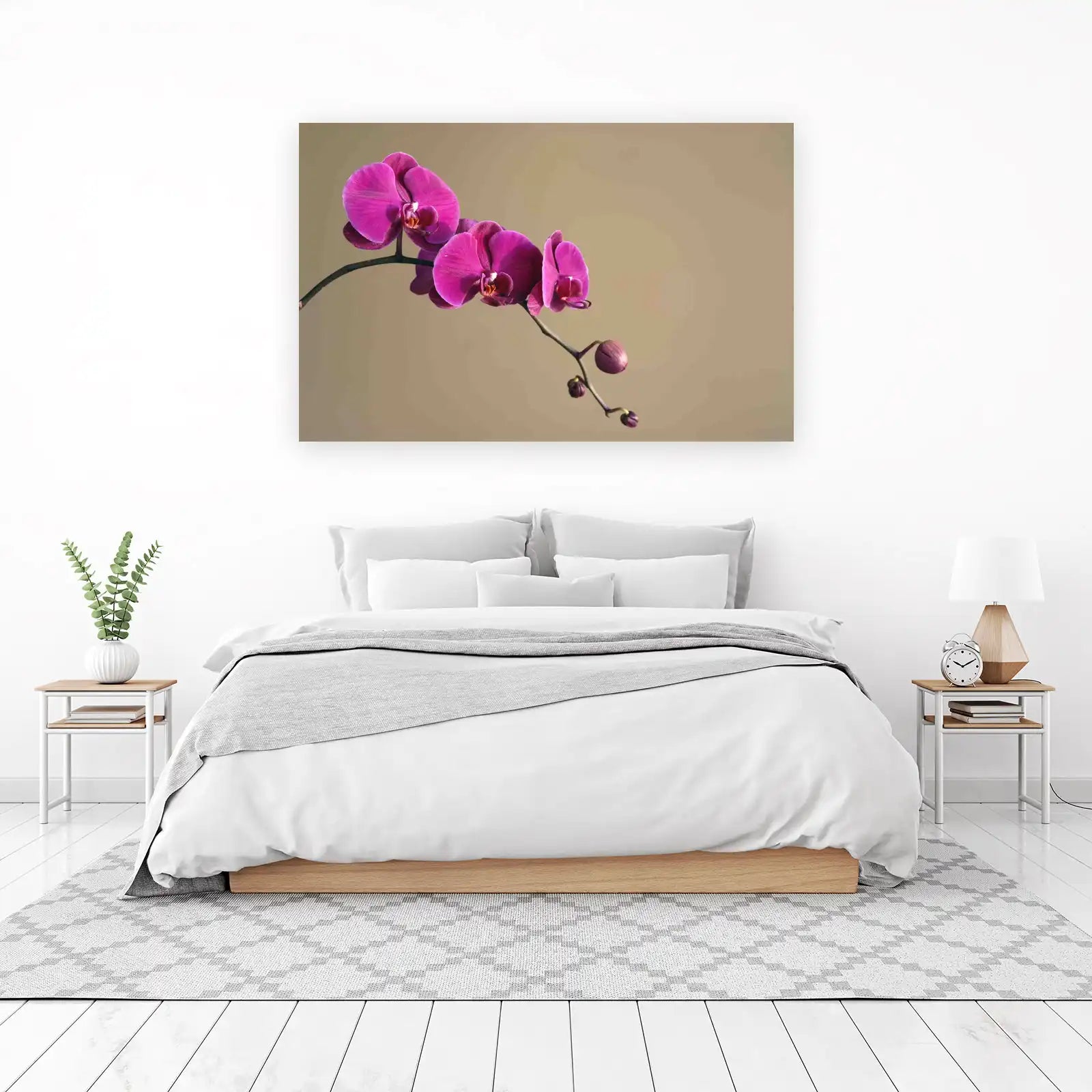 Vibrant Pink Orchid Blossom Wall Art