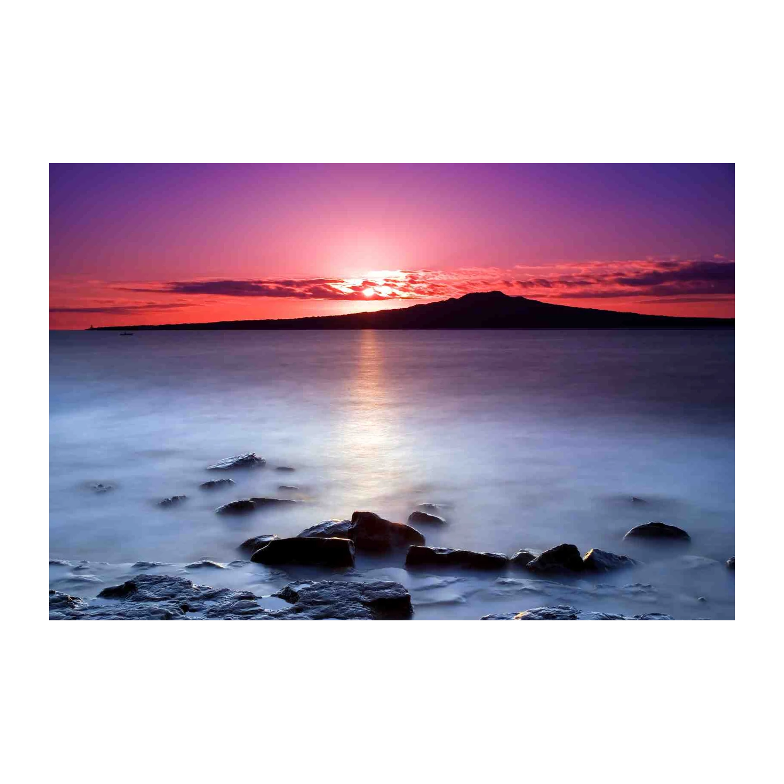 Serene Sunset Landscape Wall Art