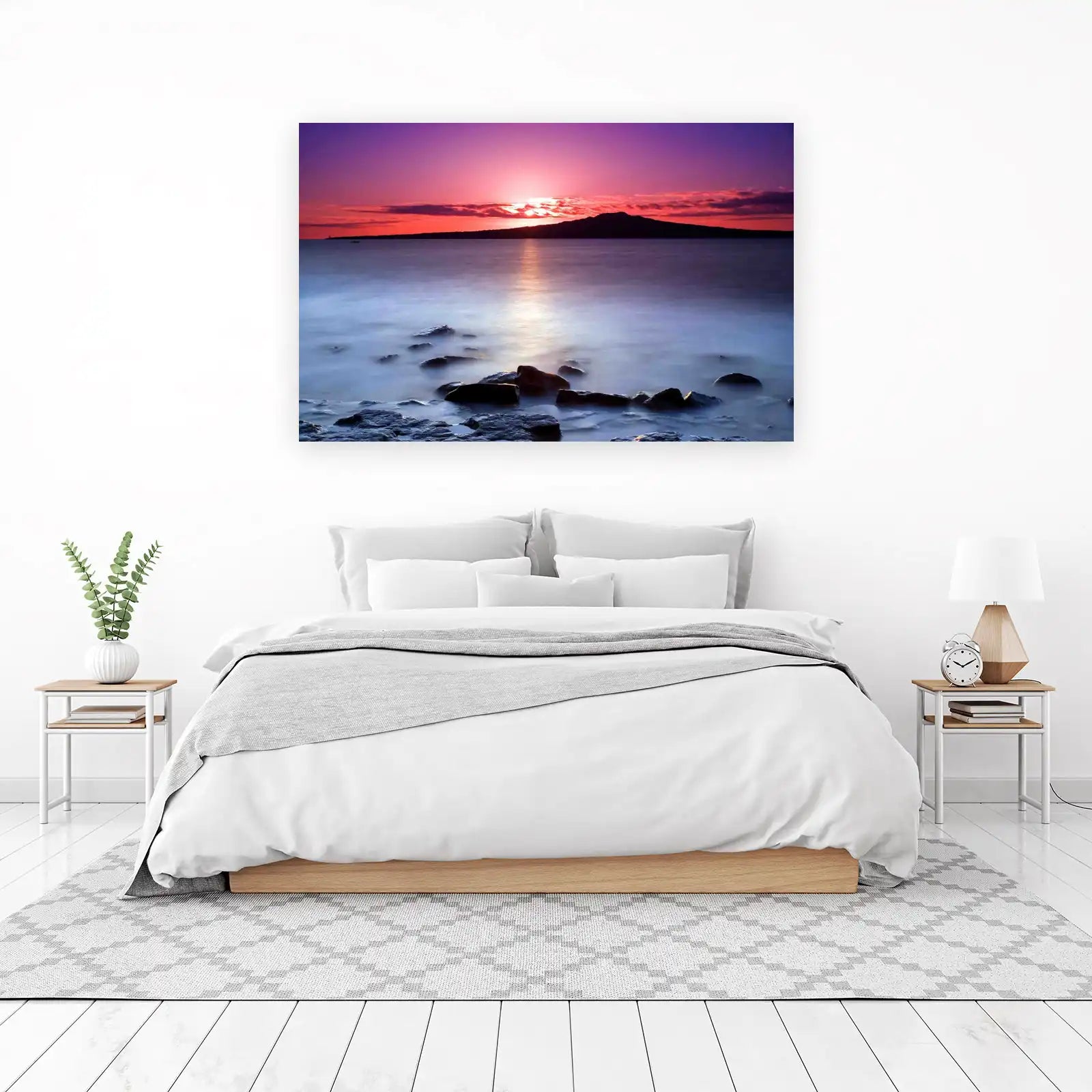 Serene Sunset Landscape Wall Art