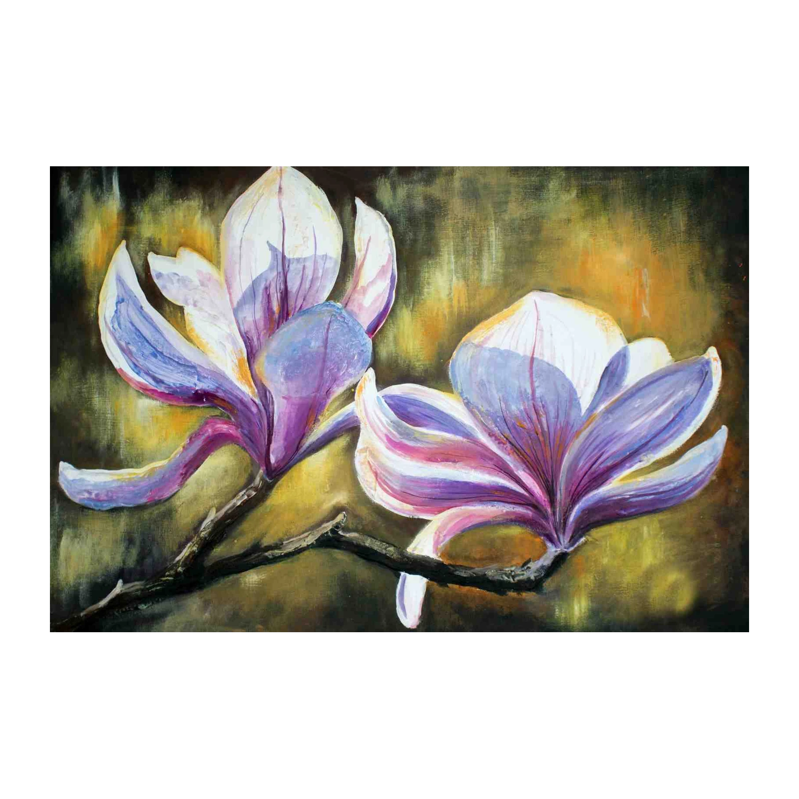 Vibrant Magnolia Floral Wall Art Wall Art