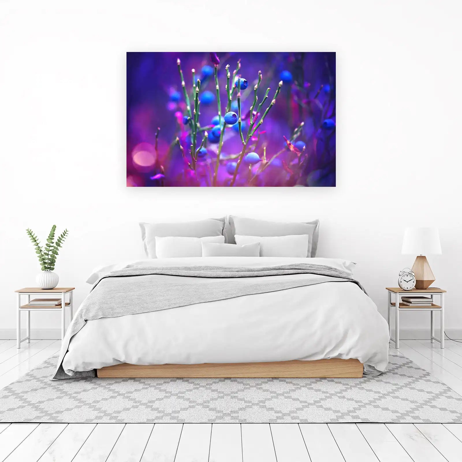 Enchanting Blueberries: Vibrant Nature Wall Art