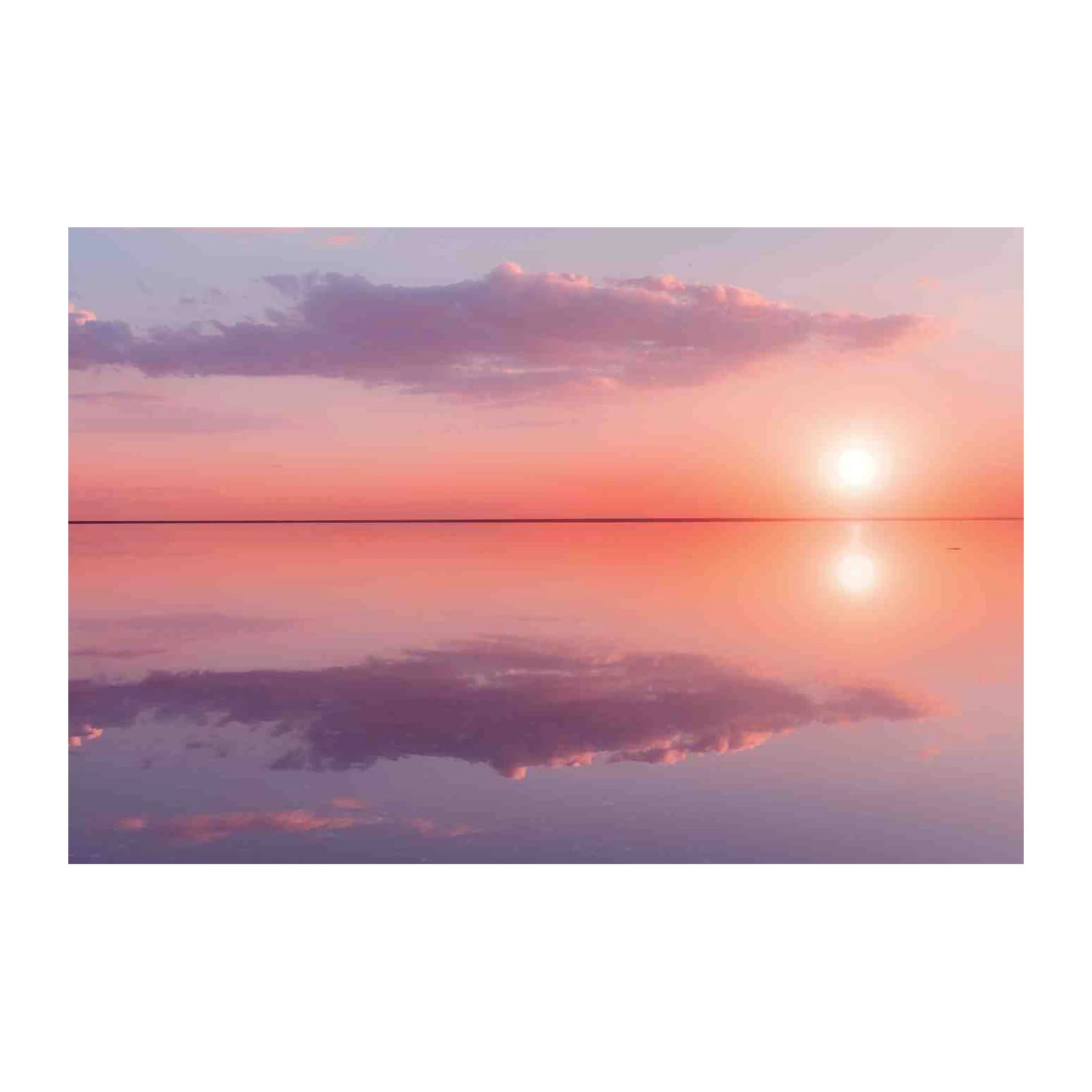 Serene Sunset Ocean Reflection Wall Art