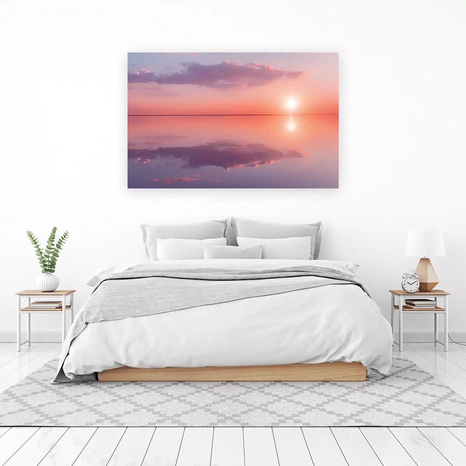 Serene Sunset Ocean Reflection Wall Art