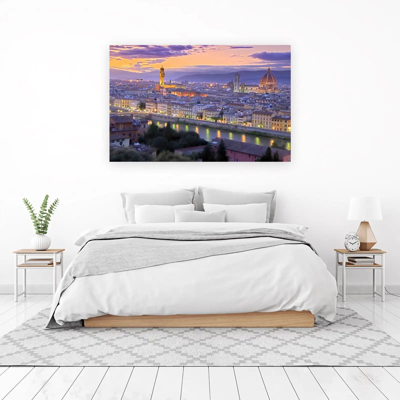 Florence Sunset Cityscape Wall Art