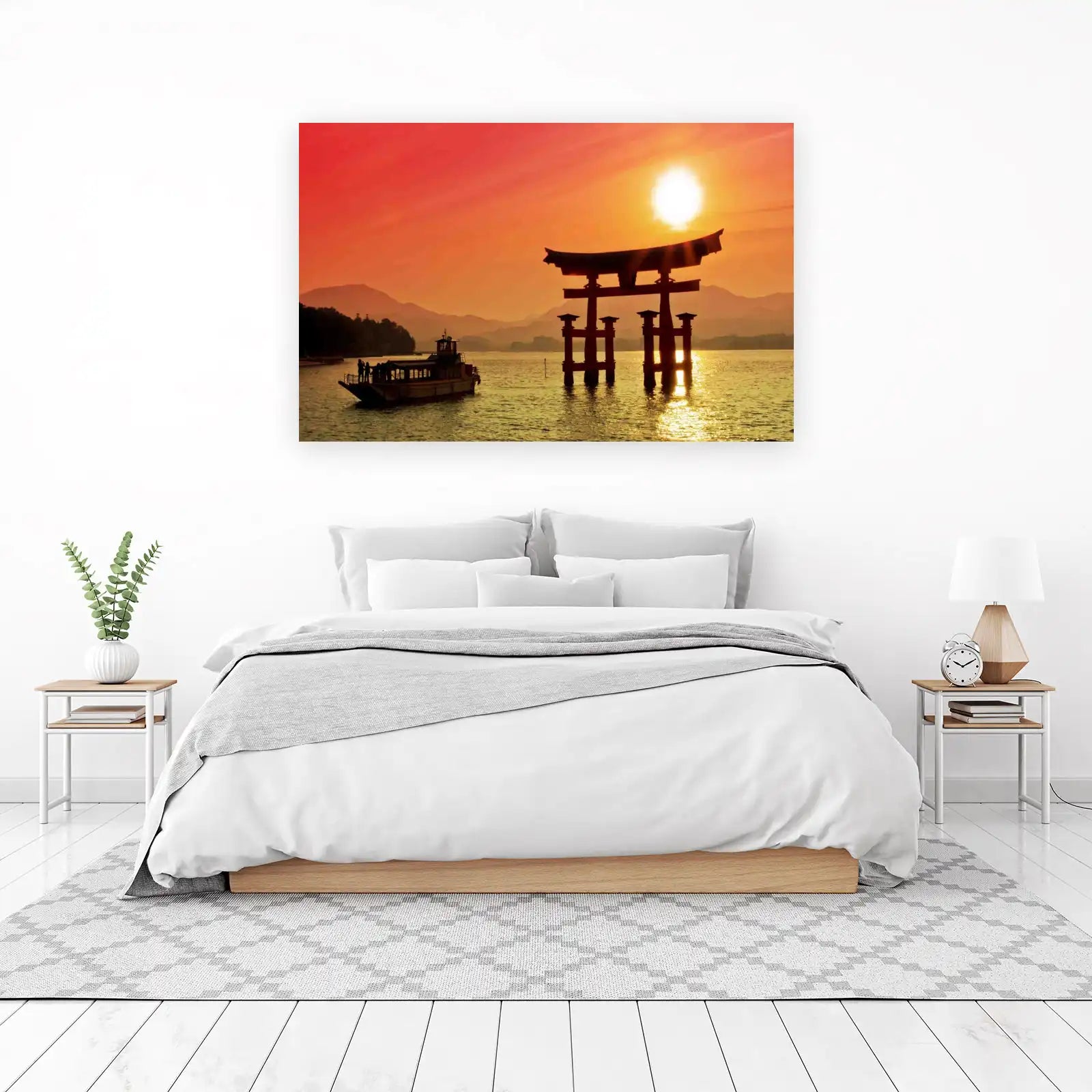 Miyajima Torii Gate Sunset Wall Art