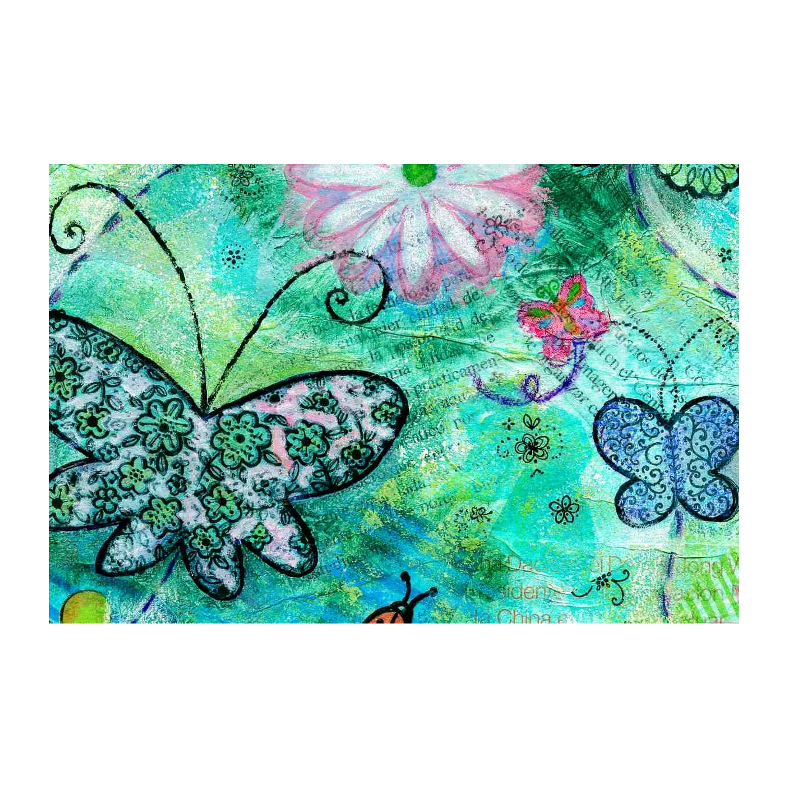 Whimsical Butterfly Garden Wall Art