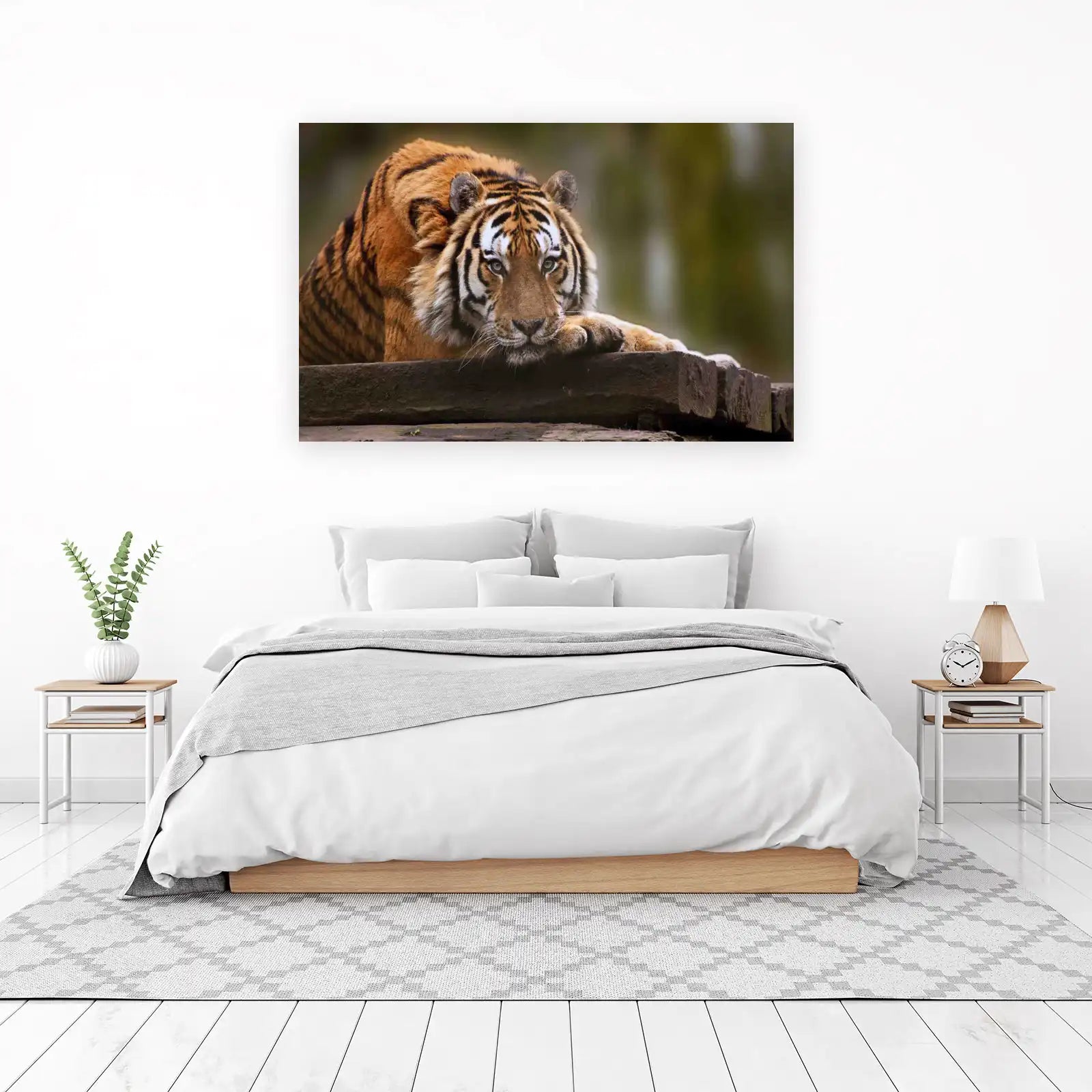 Majestic Tiger Gaze Wall Art for Wildlife Lovers