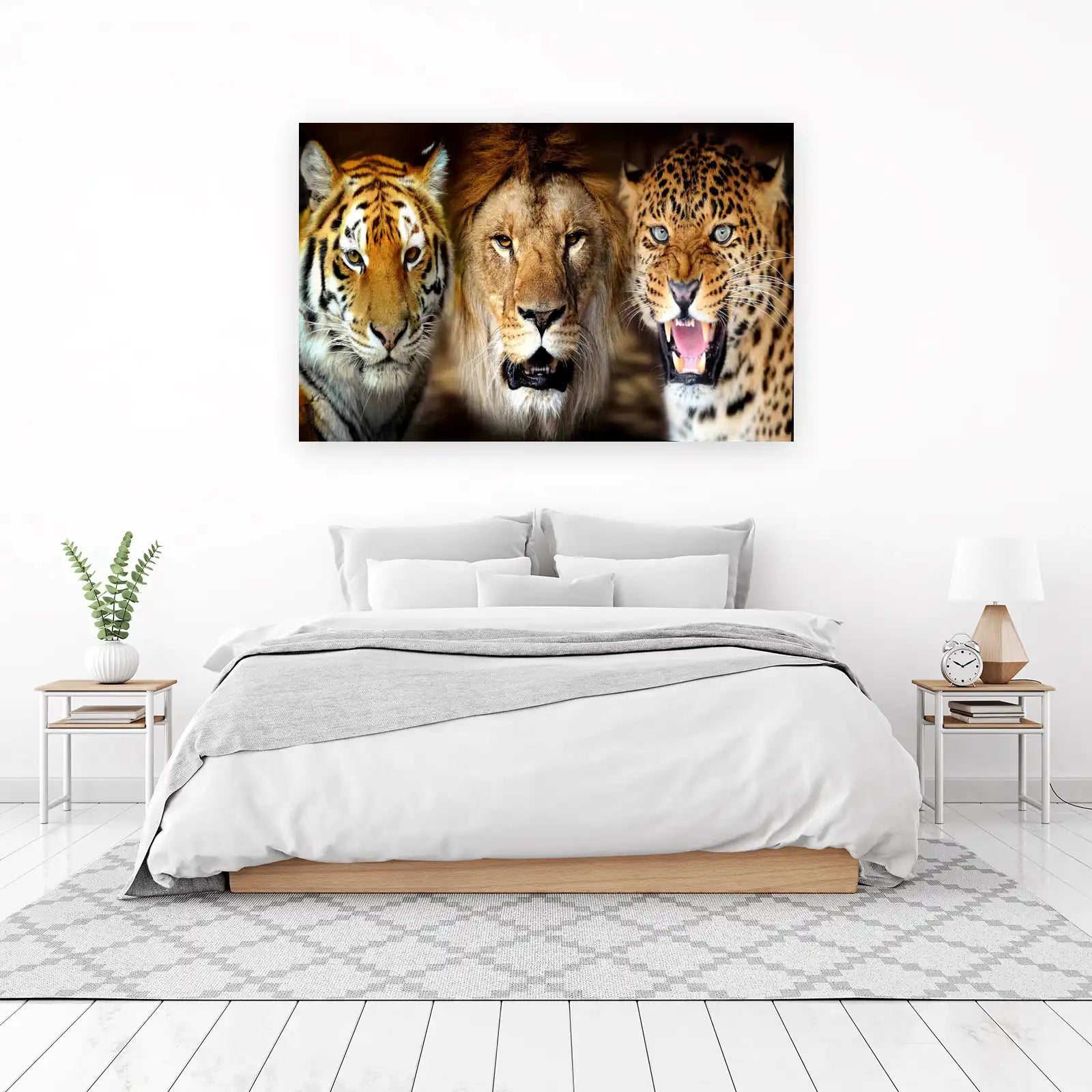Majestic Big Cat Trio Wall Art