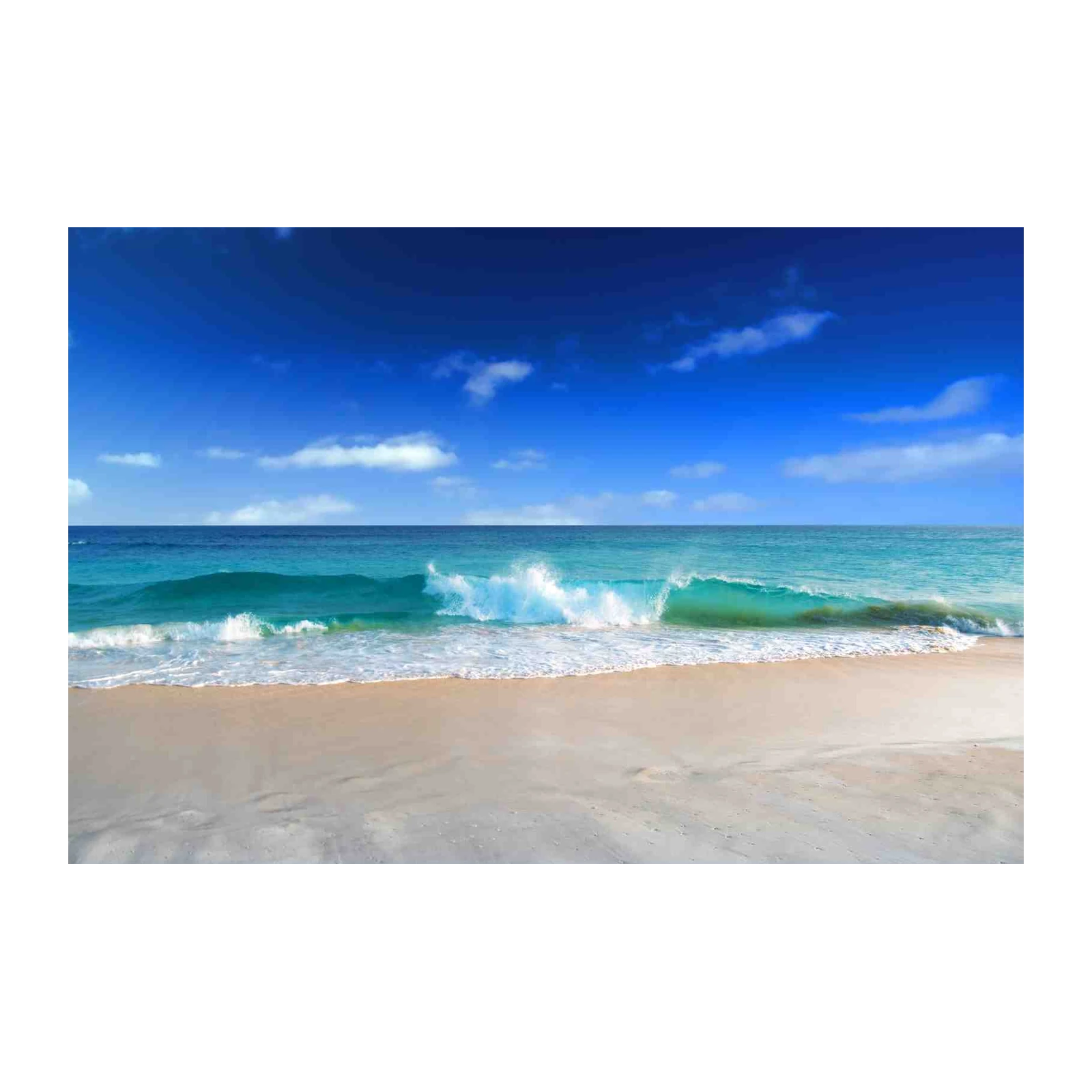 Turquoise Wave Beach Serenity Wall Art