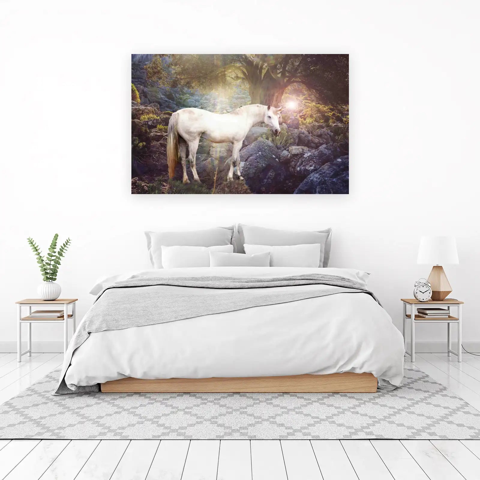 Enchanting Unicorn Forest Wall Art Wall Art