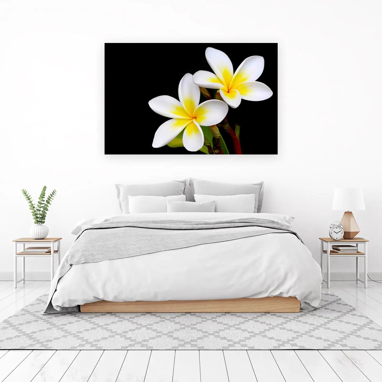 Serene Plumeria Bloom Wall Art