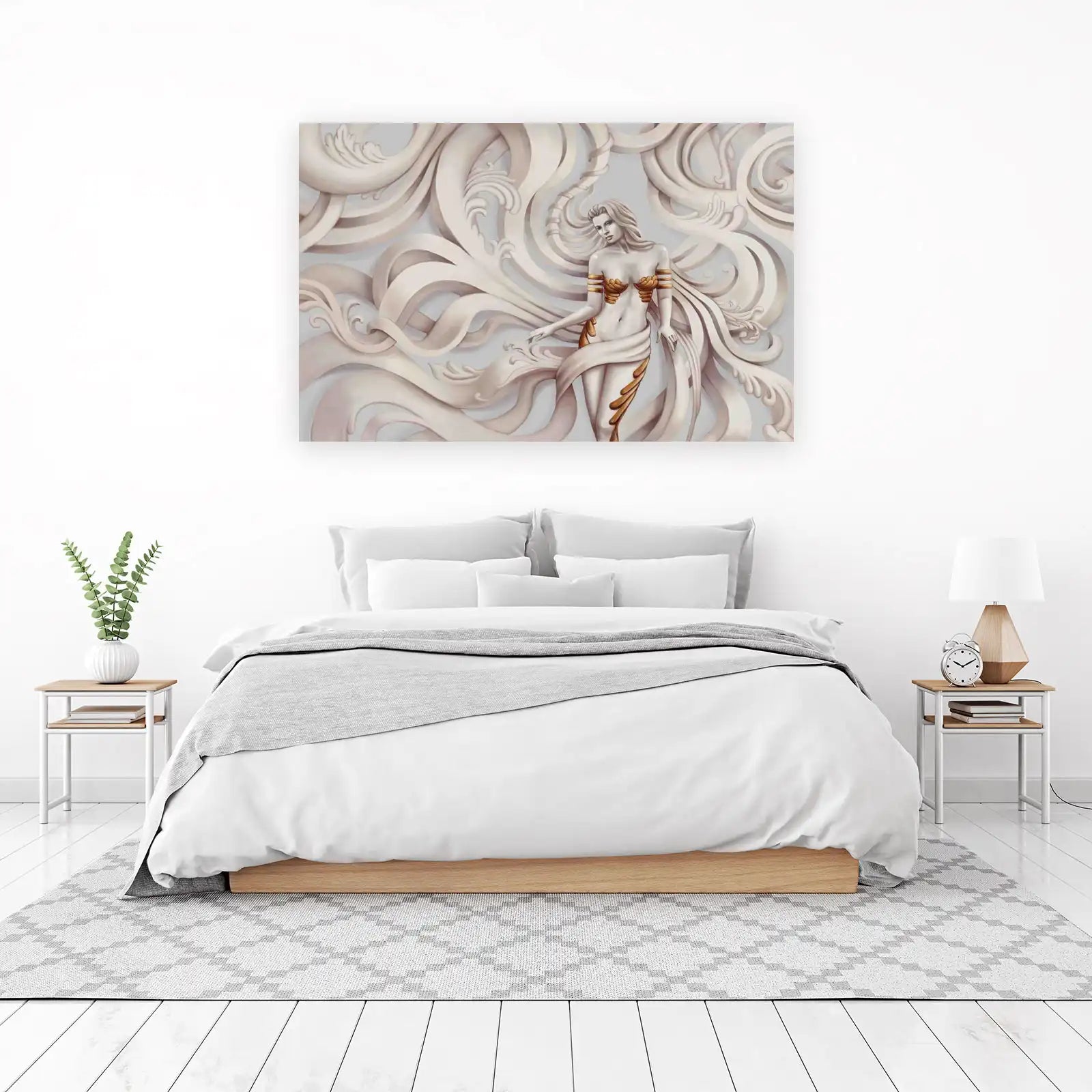 Elegant Goddess of Nature Wall Art