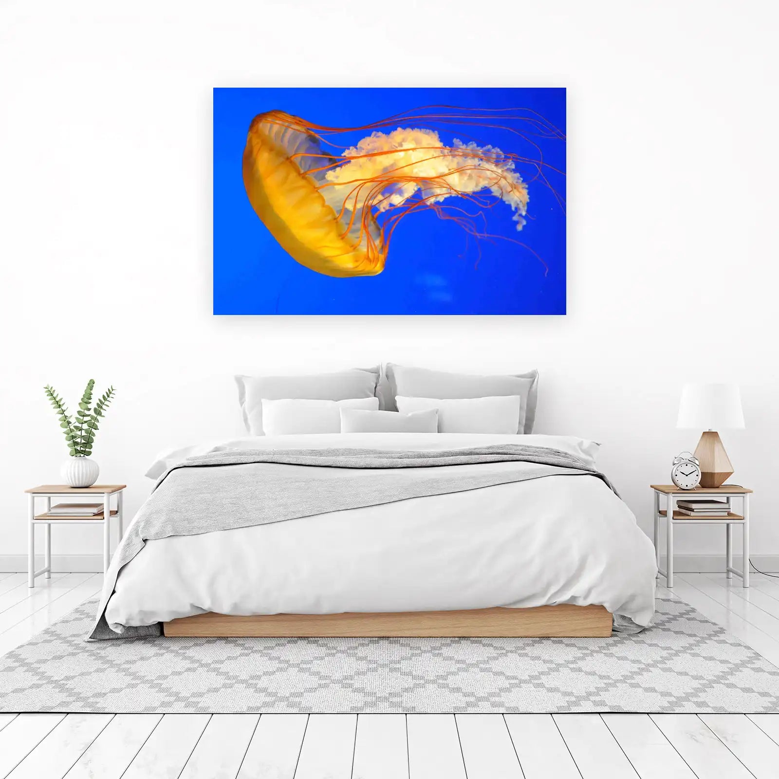 Vibrant Jellyfish Ocean Life Wall Art