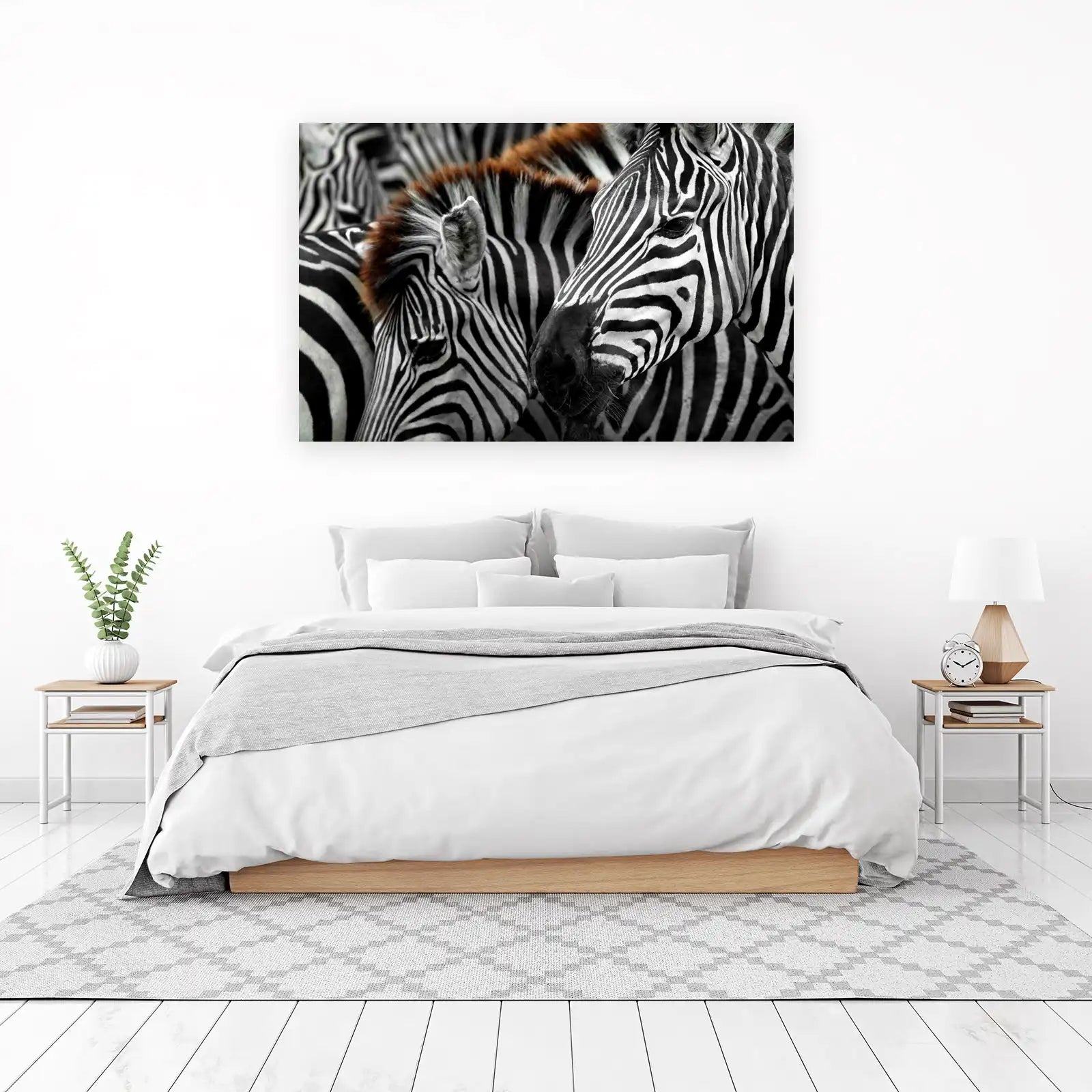 Stunning Zebra Close-Up Wall Art