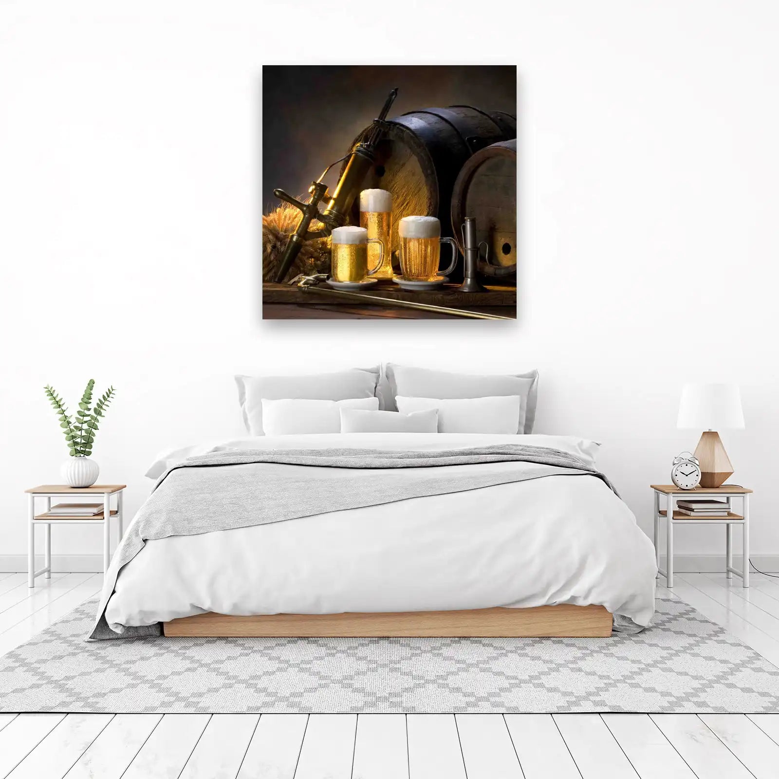 Vintage Beer & Barrels Wall Art