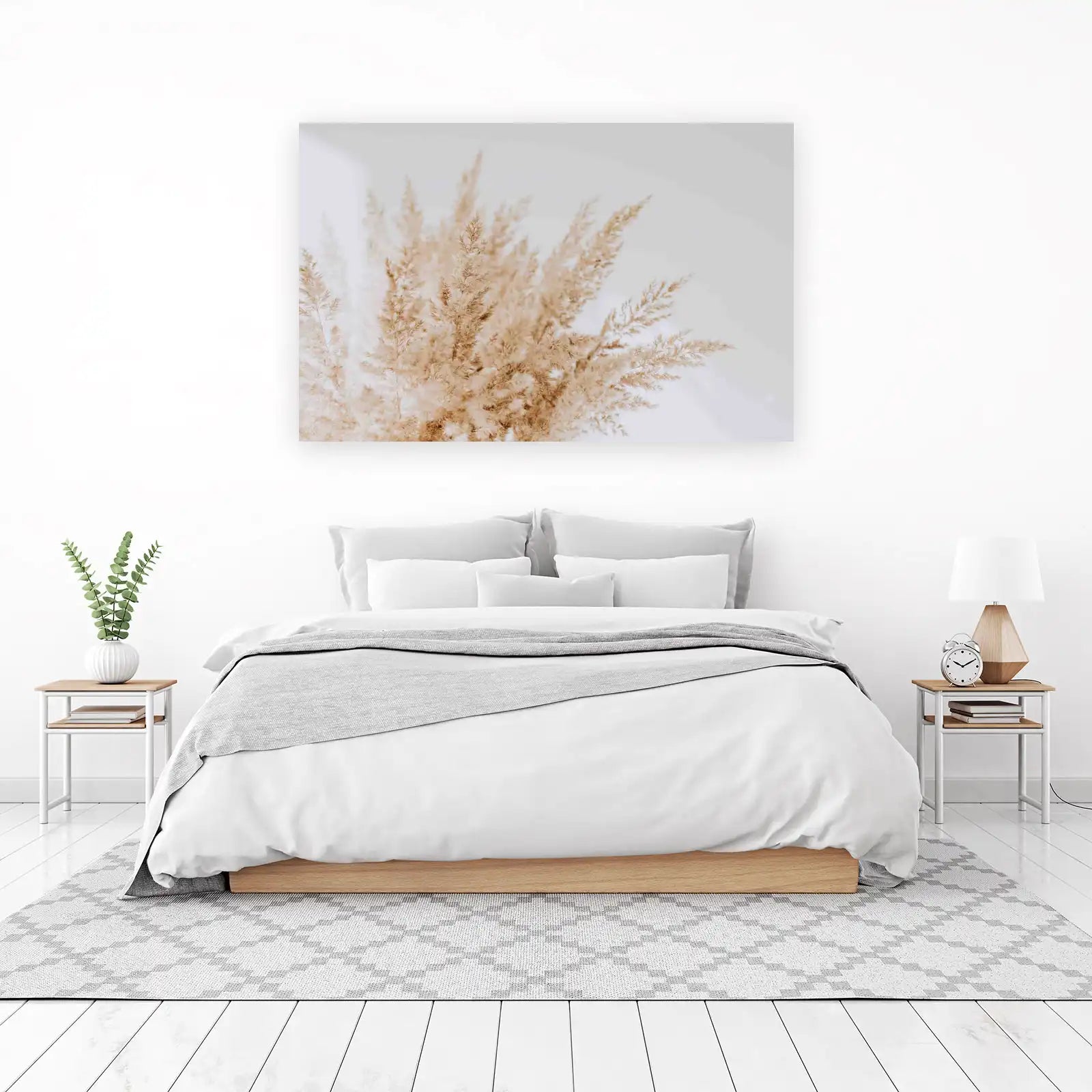 Boho Pampas Grass Field Wall Art Wall Art