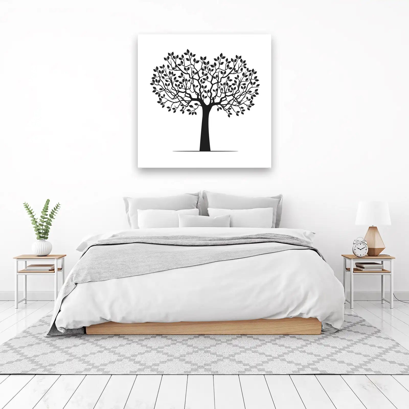 Elegant Black Tree Silhouette Wall Art