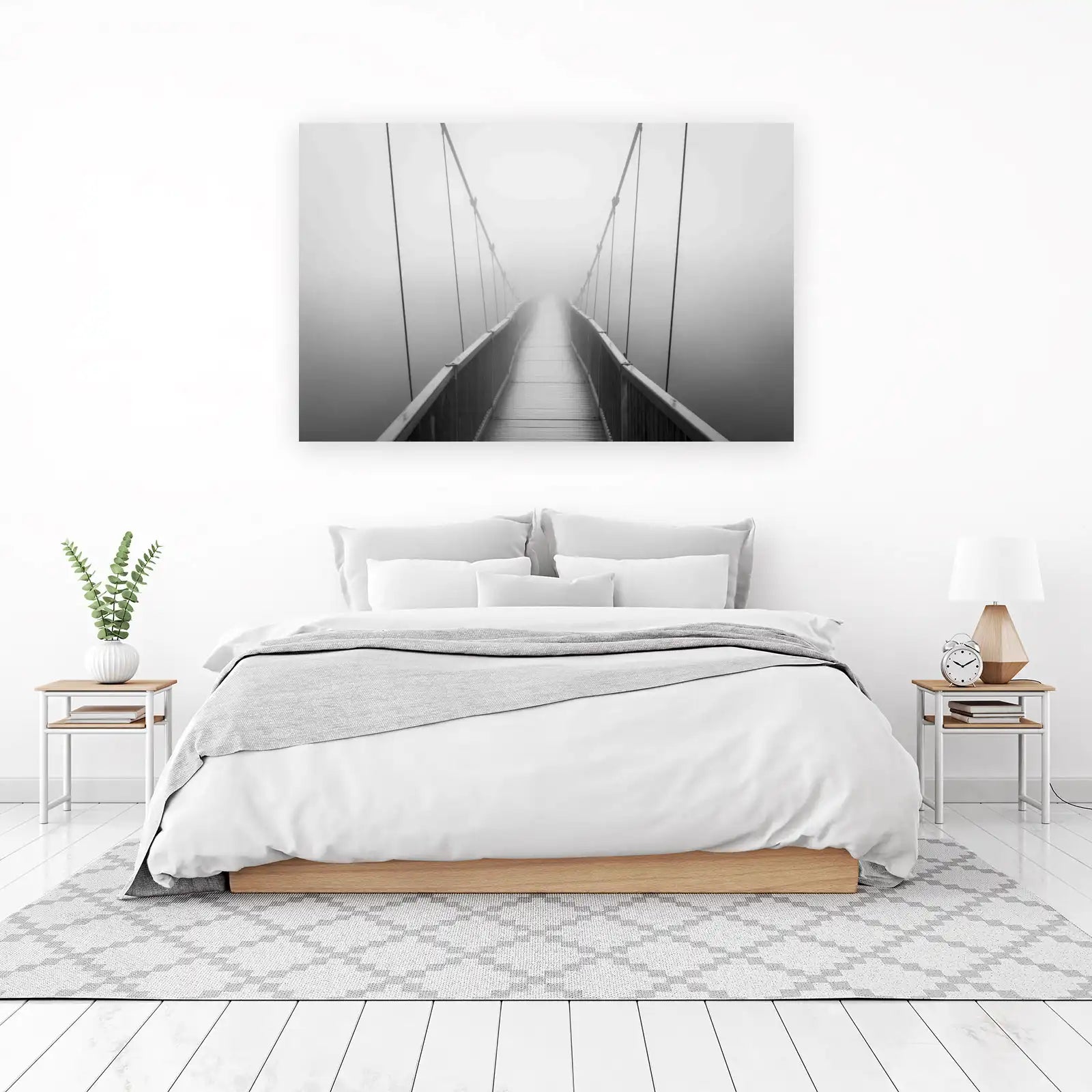 Misty Bridge Pathway Wall Art Wall Art