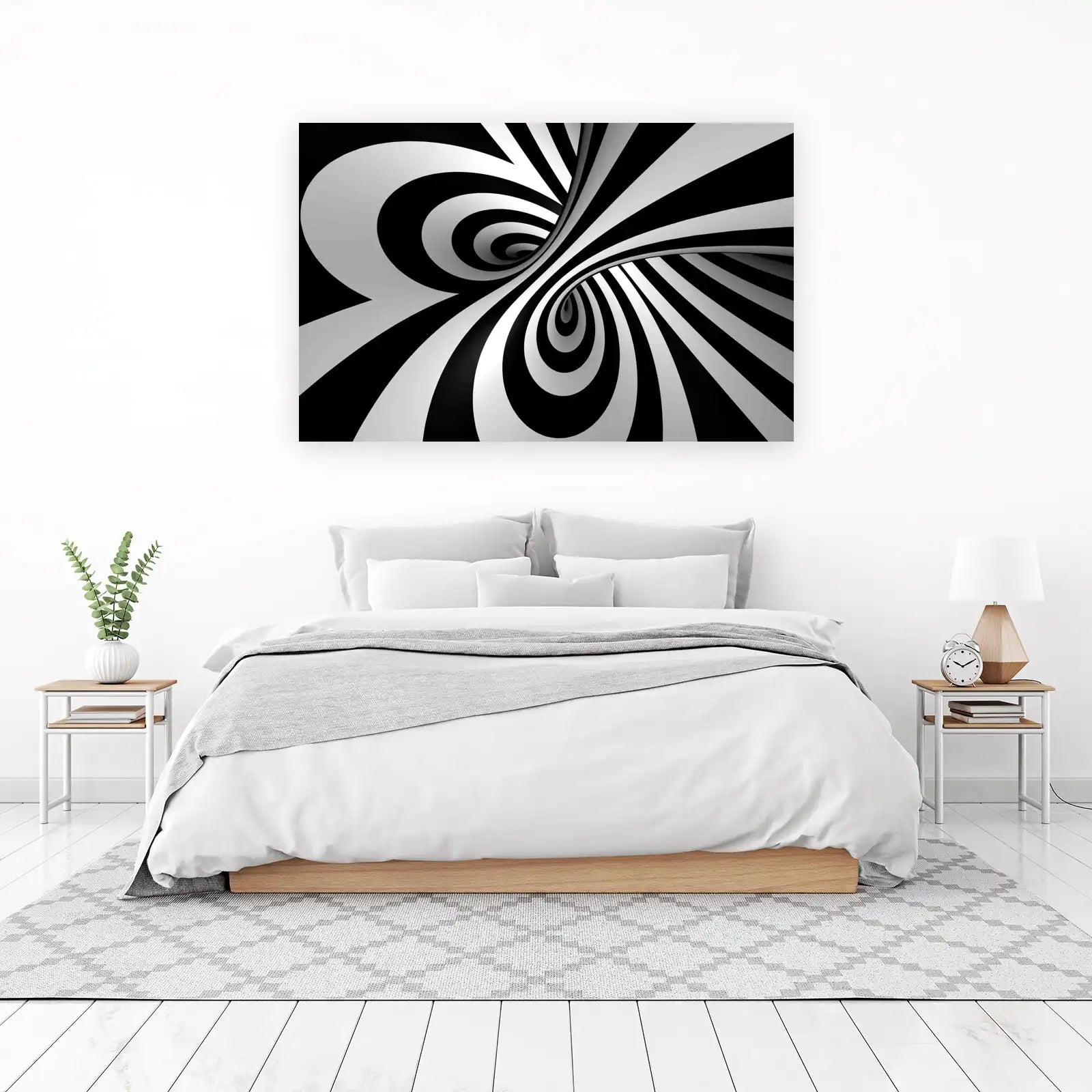 Abstract Op Art Tunnel Wall Art