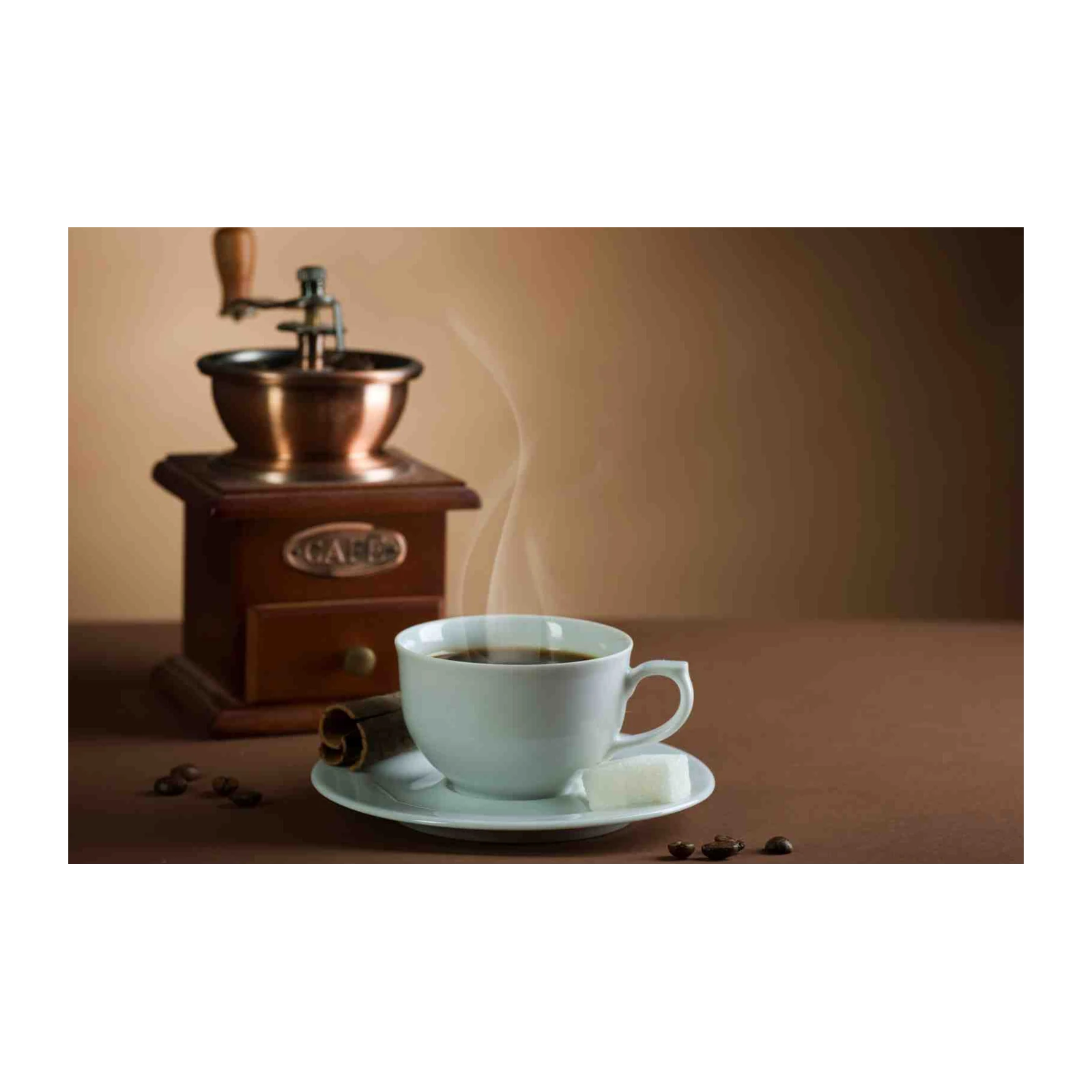 Aromatic Coffee Morning Vintage Grinder Wall Art