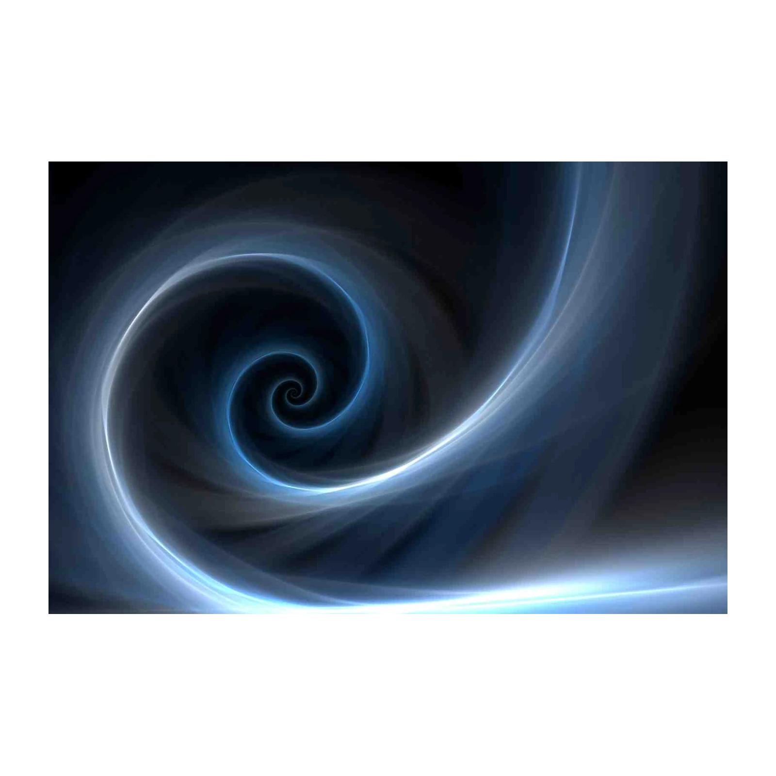 Mystic Blue Swirl Abstract Art Wall Art
