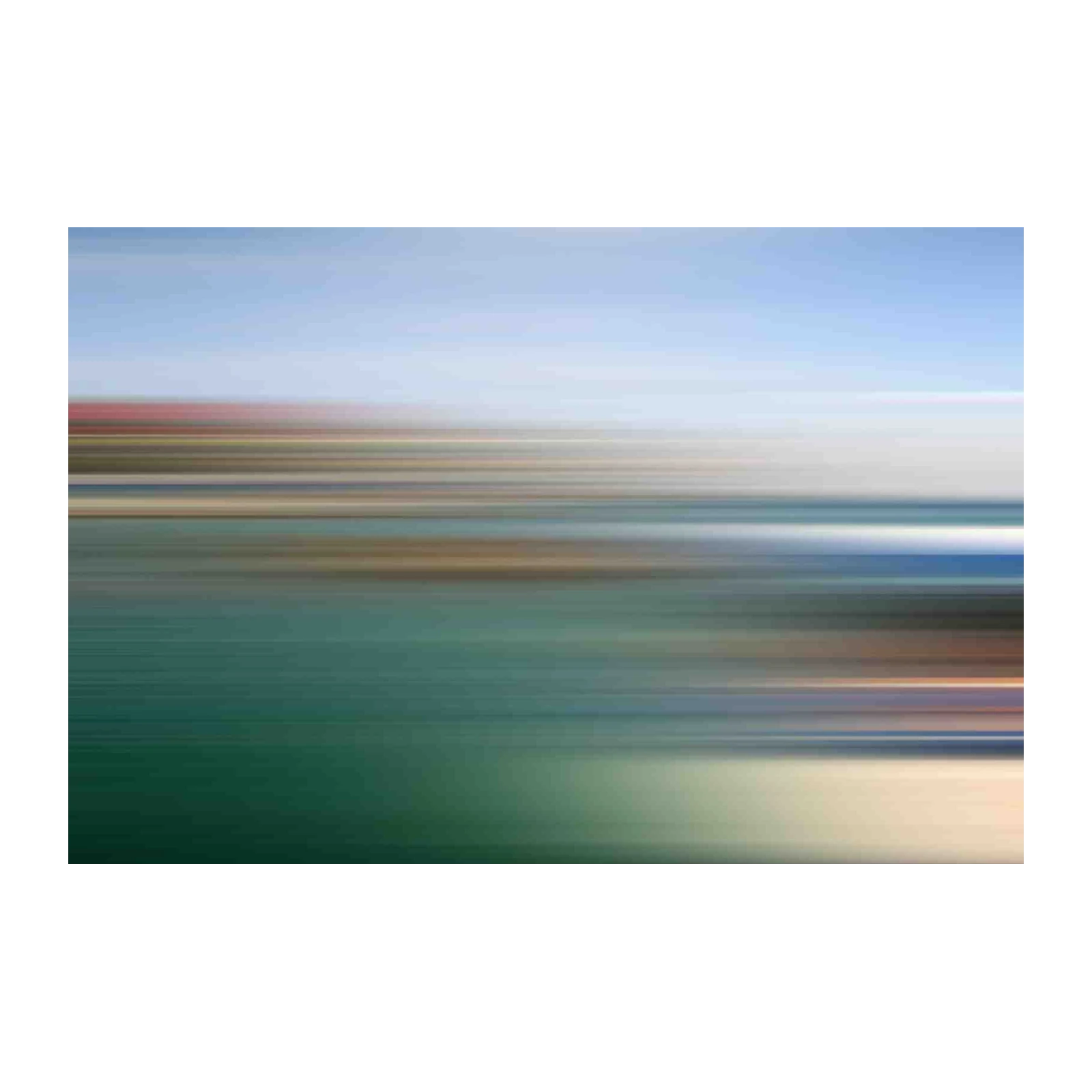 Abstract Ocean Horizon Line Wall Art