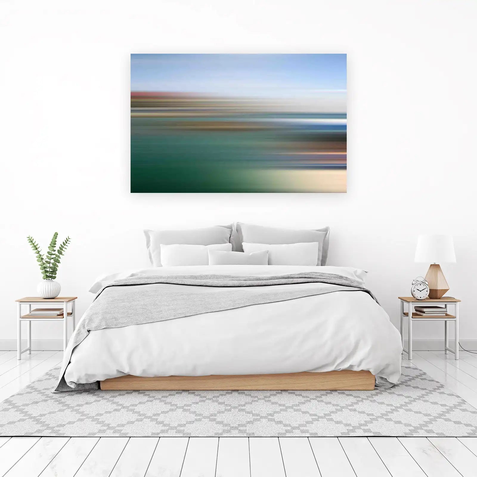 Abstract Ocean Horizon Line Wall Art