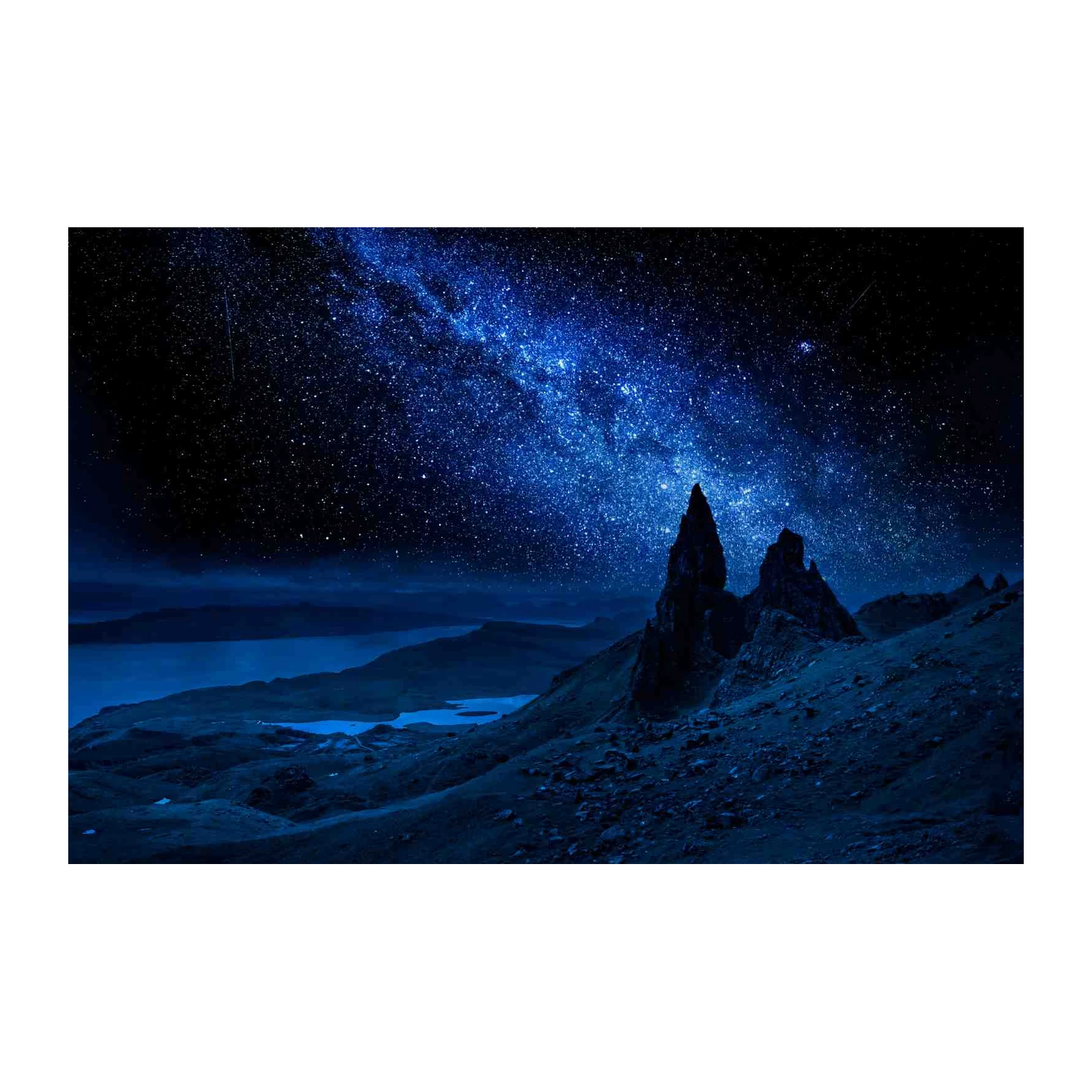 Enchanting Night Sky Landscape Wall Art