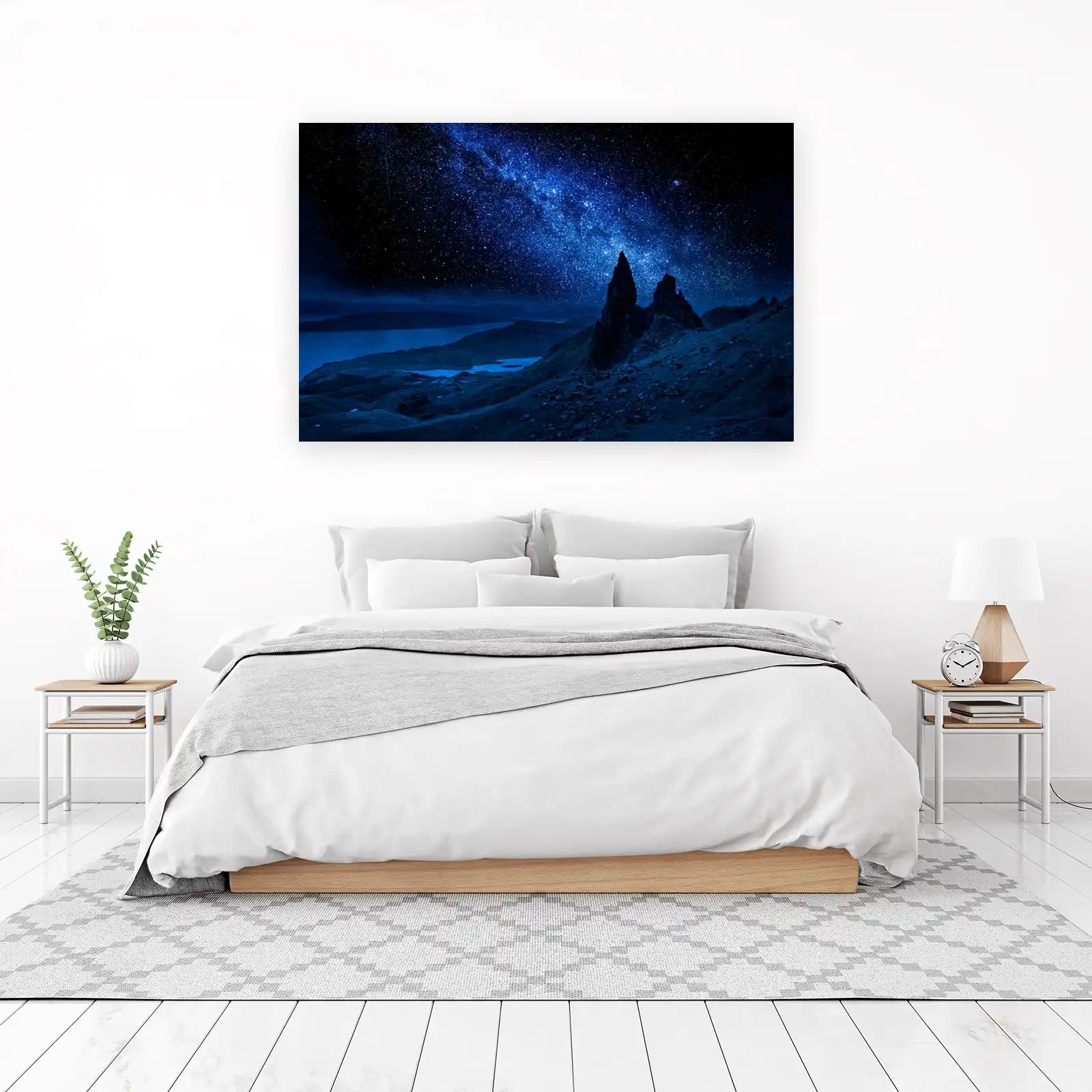 Enchanting Night Sky Landscape Wall Art