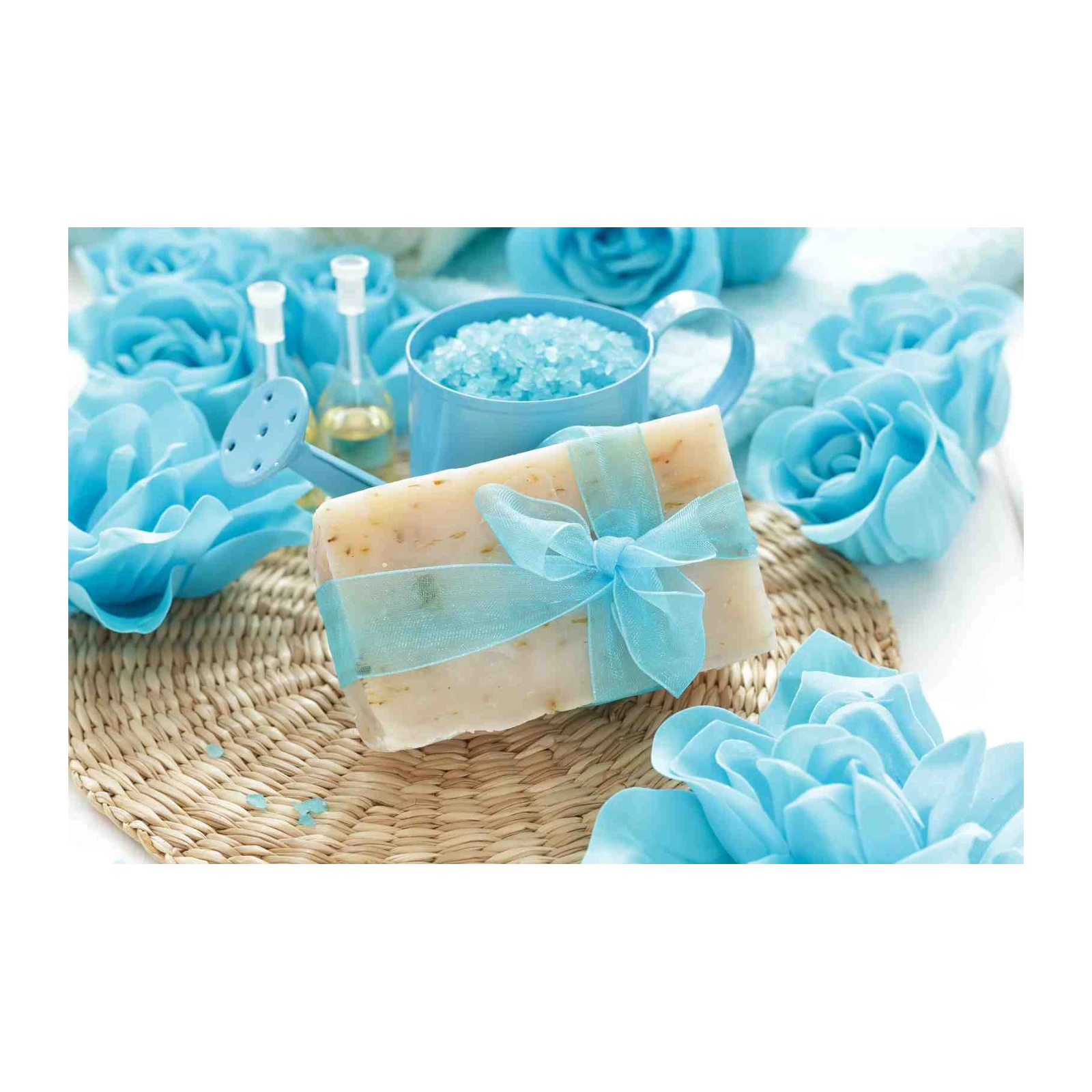 Serene Blue Spa Bliss Wall Art