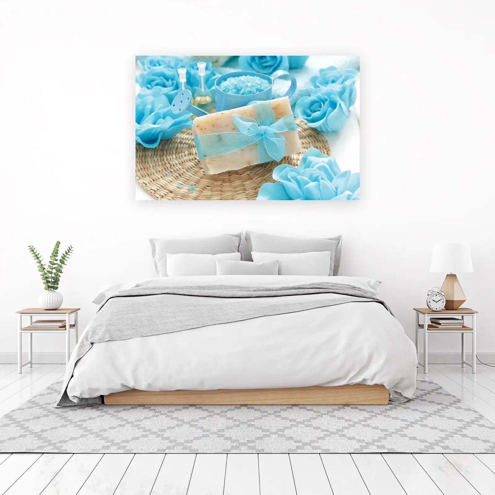 Serene Blue Spa Bliss Wall Art