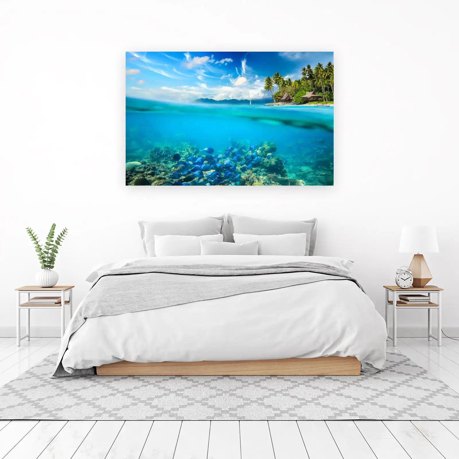 Tropical Paradise Underwater Scene Wall Art