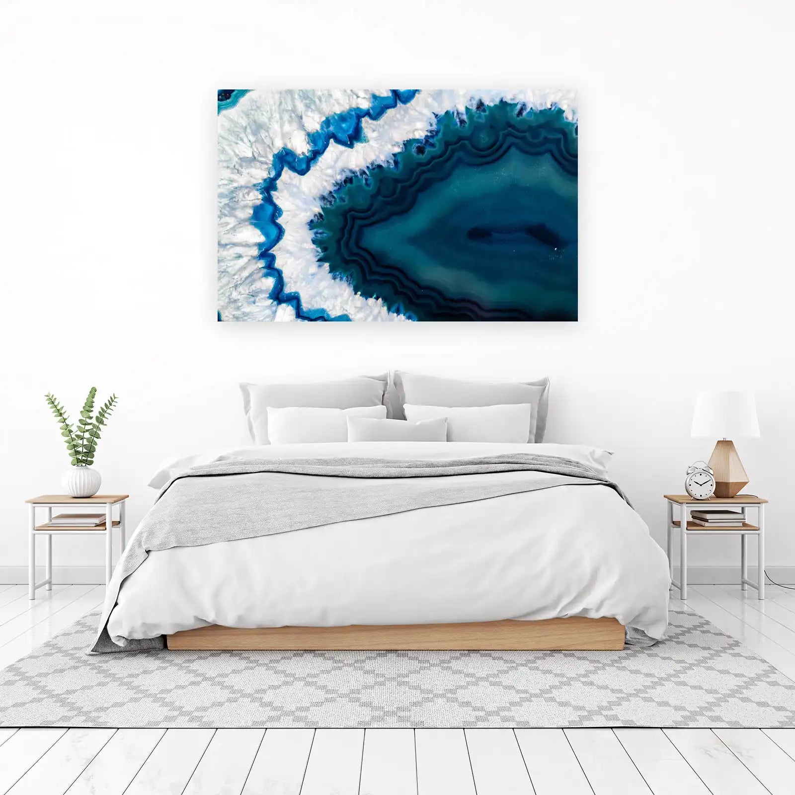 Ocean Agate Slice Wall Art - Coastal Home Decor