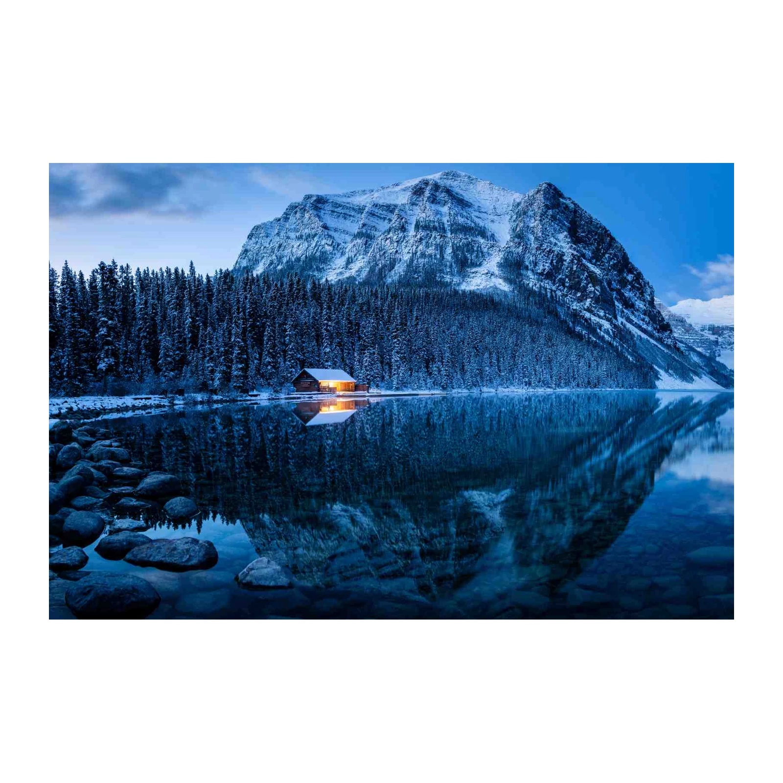 Cozy Mountain Cabin Serenity Wall Art