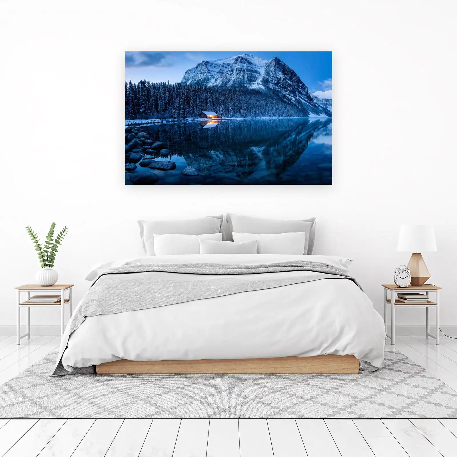 Cozy Mountain Cabin Serenity Wall Art
