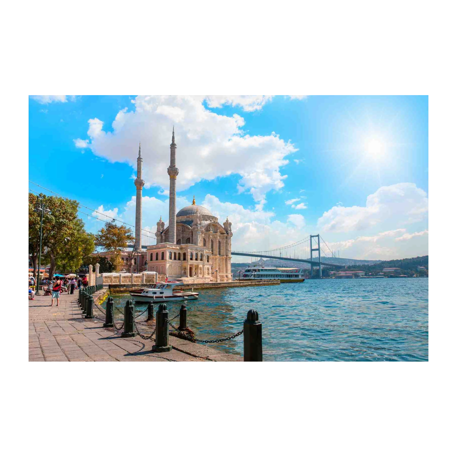 Istanbul Bosphorus Mosque & Bridge Wall Art