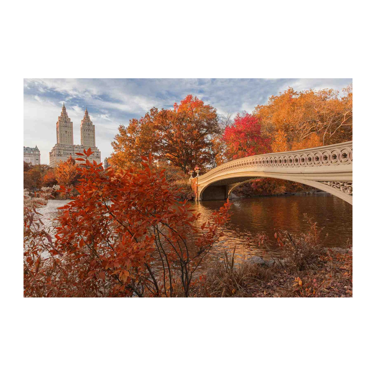 Central Park Autumn Bridge Wall Art