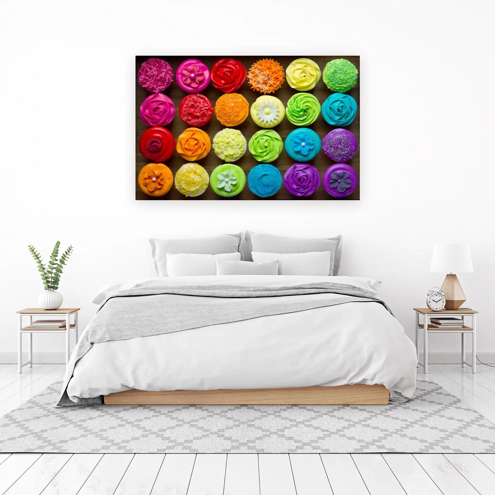 Vibrant Cupcake Assortment Wall Art